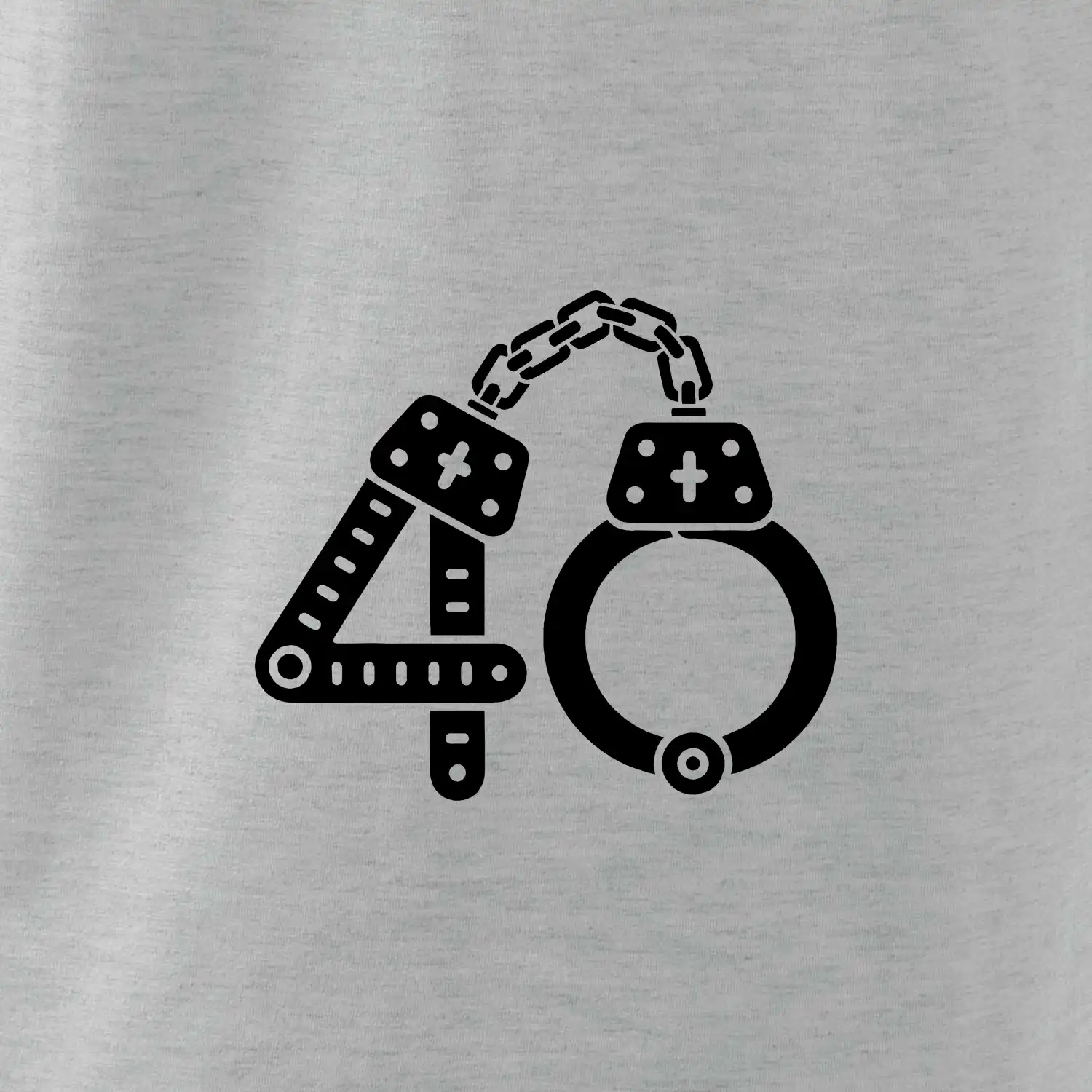 Narozeninové tričko pro policajta - pouta 40