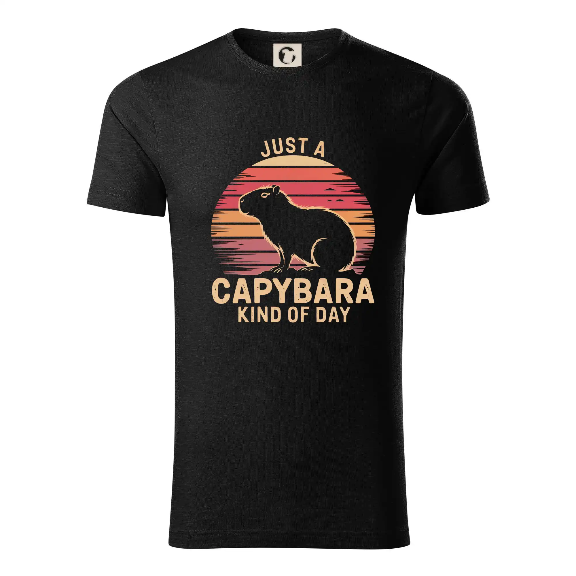 Tričká so zvieratami - Just a Capybara Kind of Day - Tričko z organickej bavlny