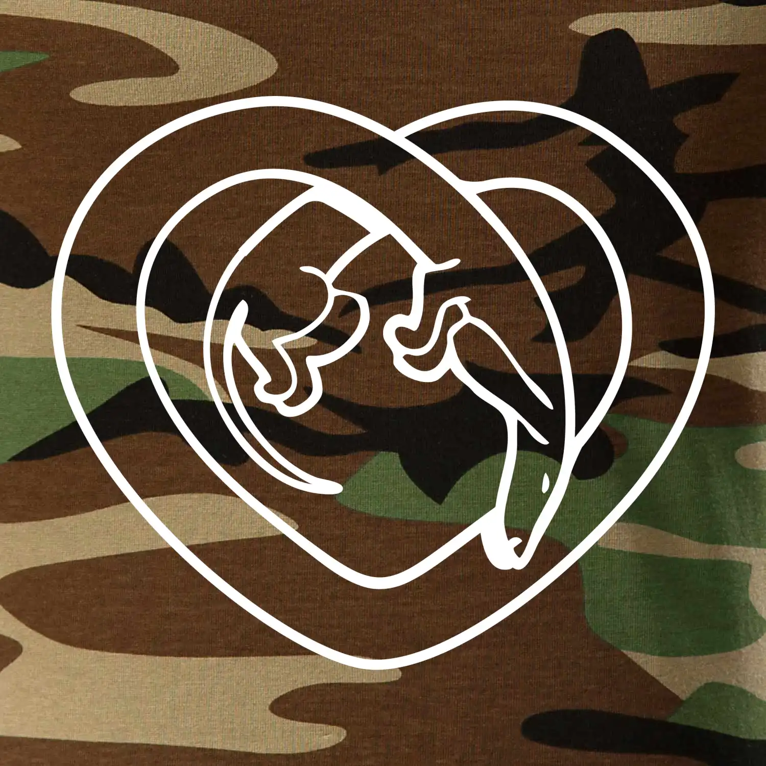 Jezevčík srdce - obrys