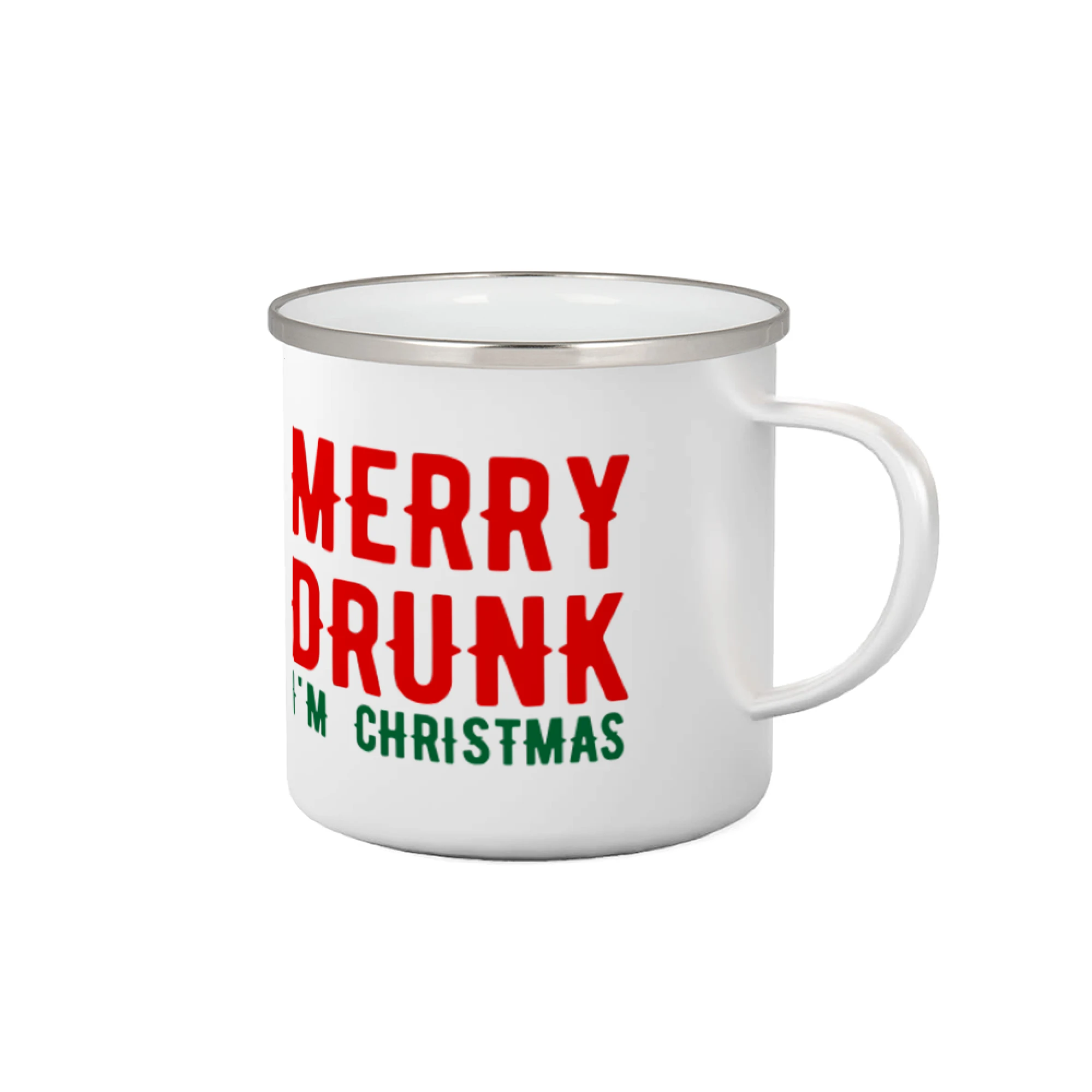 Vianočné tričká - Merry Drunk I'm Christmas - Plecháčik