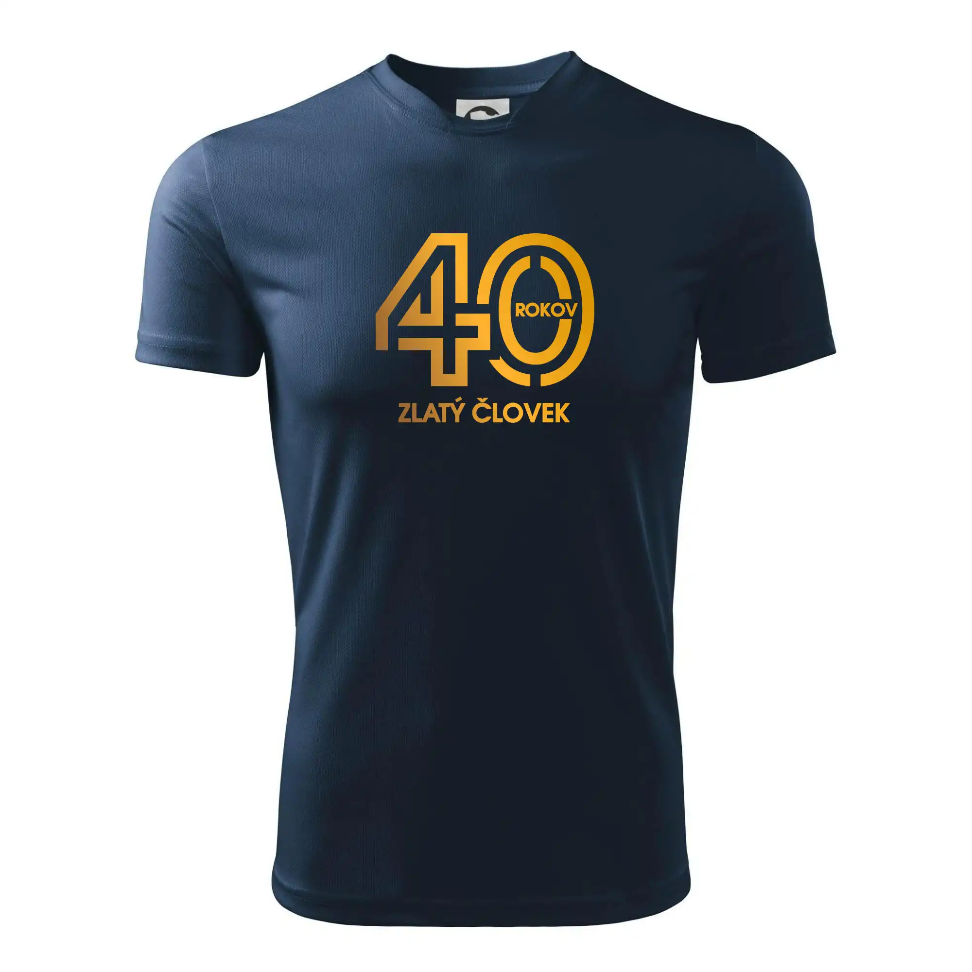Tričká k narodeninám - 40 rokov zlatý človek - Pánske tričko Fantasy športové