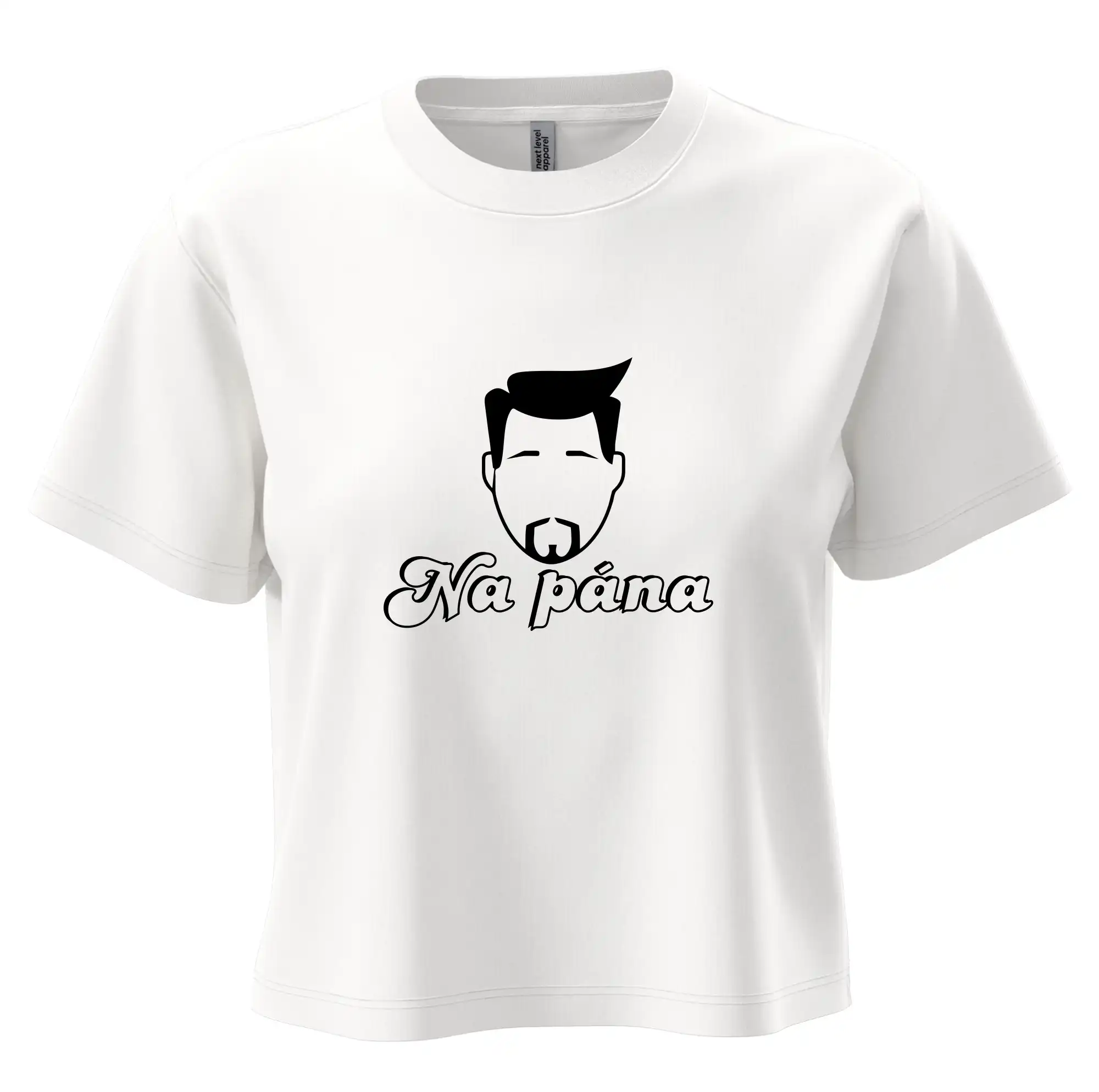 Posilňovani - Na pána - Boxy cropped tričko OVERSIZE