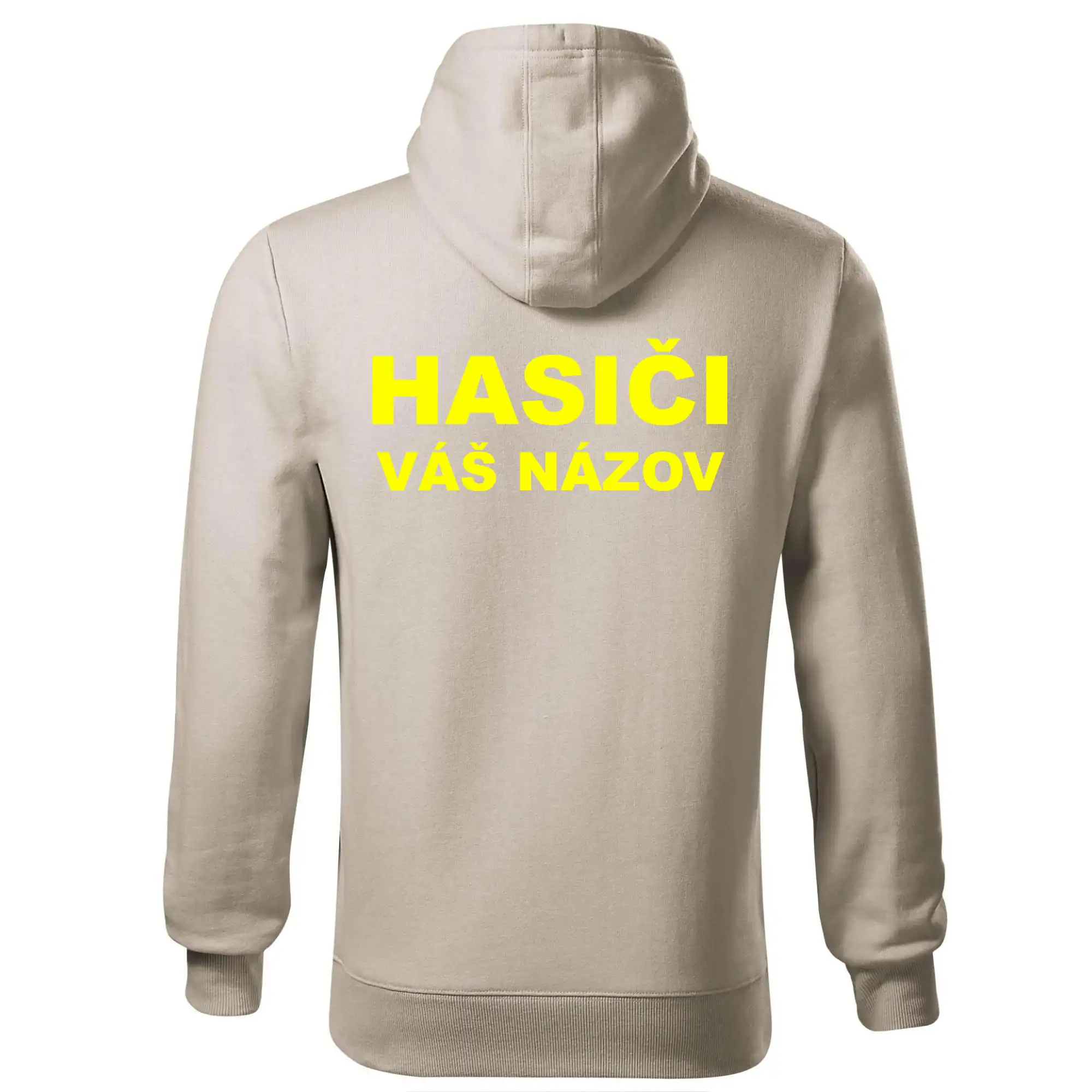 Hasiči - žltý nápis - váš názov zboru