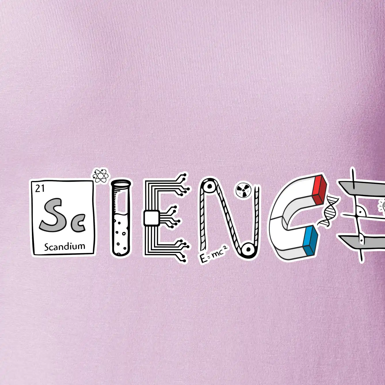 Science věda nápis