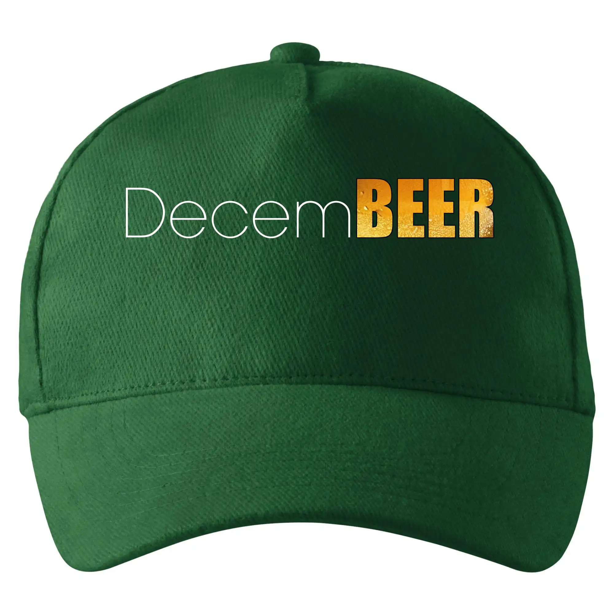 Vtipná tričká pre pivárov - Pivné mesiace - decemBEER - Šiltovka so zahnutým šiltom a mosaznou sponou