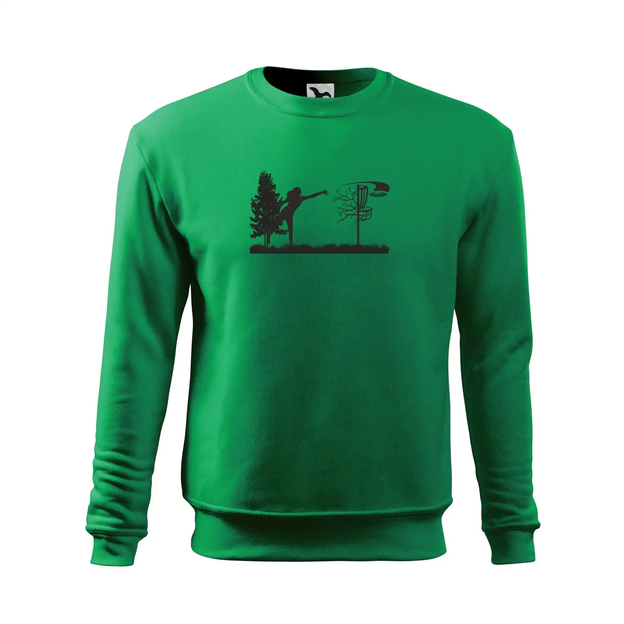 Disc golf - žena černý obrázek