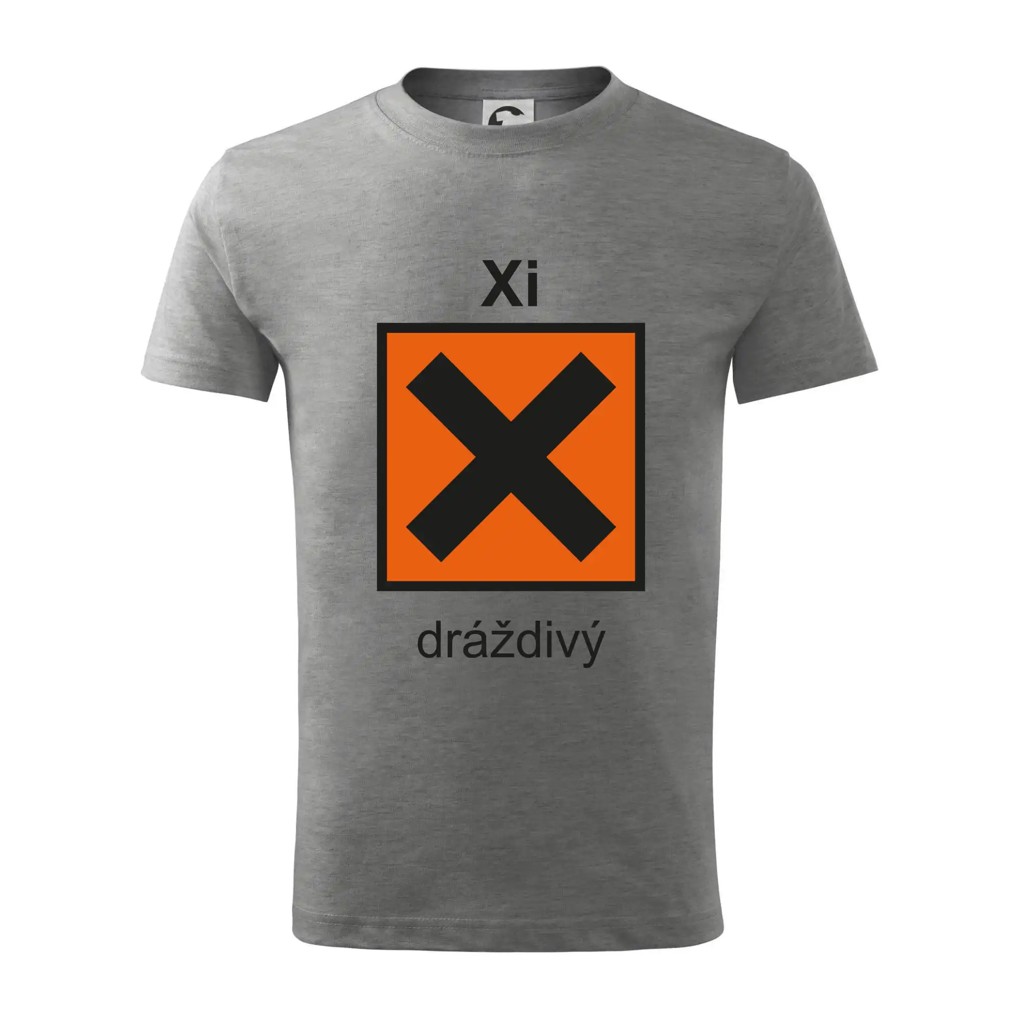 Xi Dráždivý - Výstražná tabulka na tričku