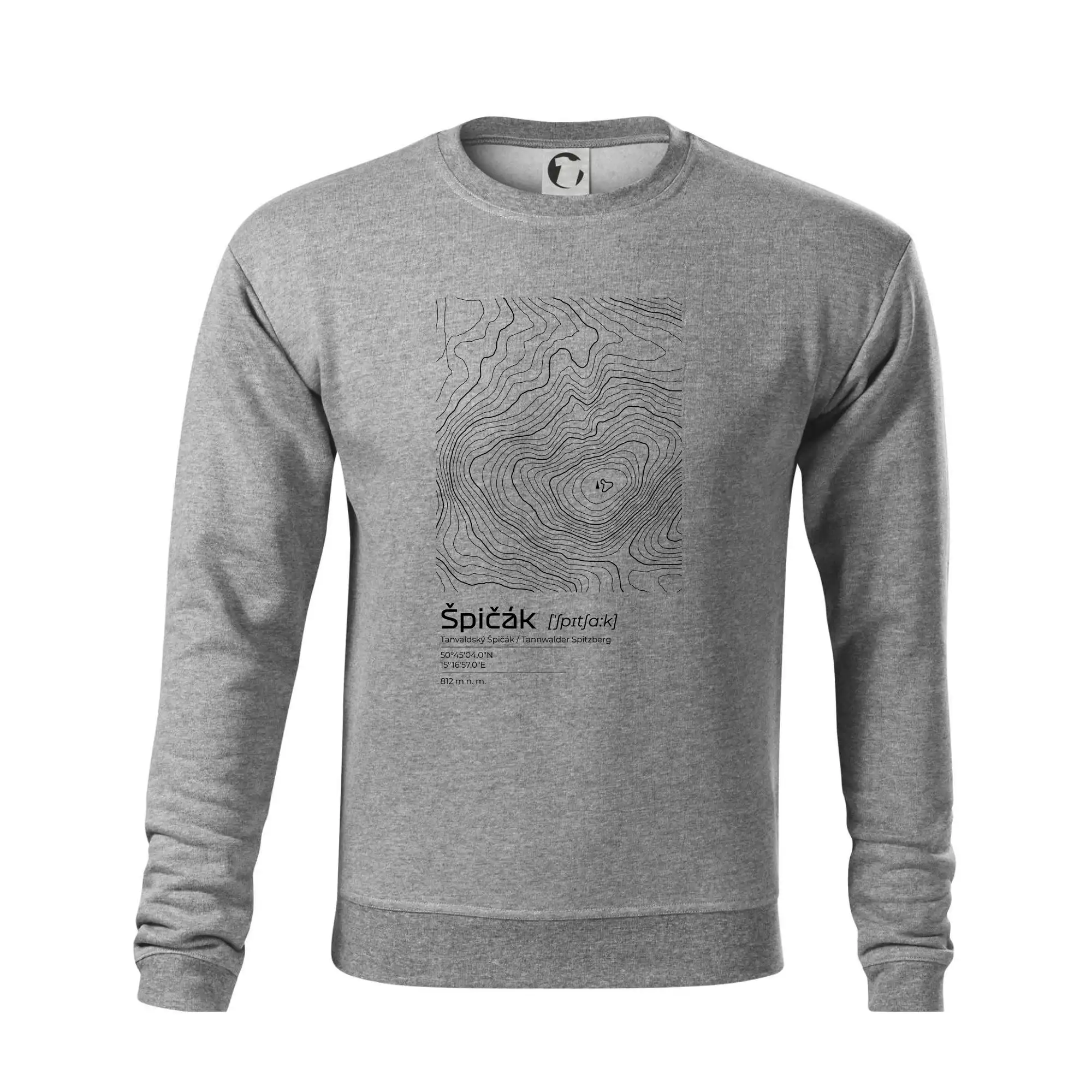 Špičák - vrstevnice v obdélníku