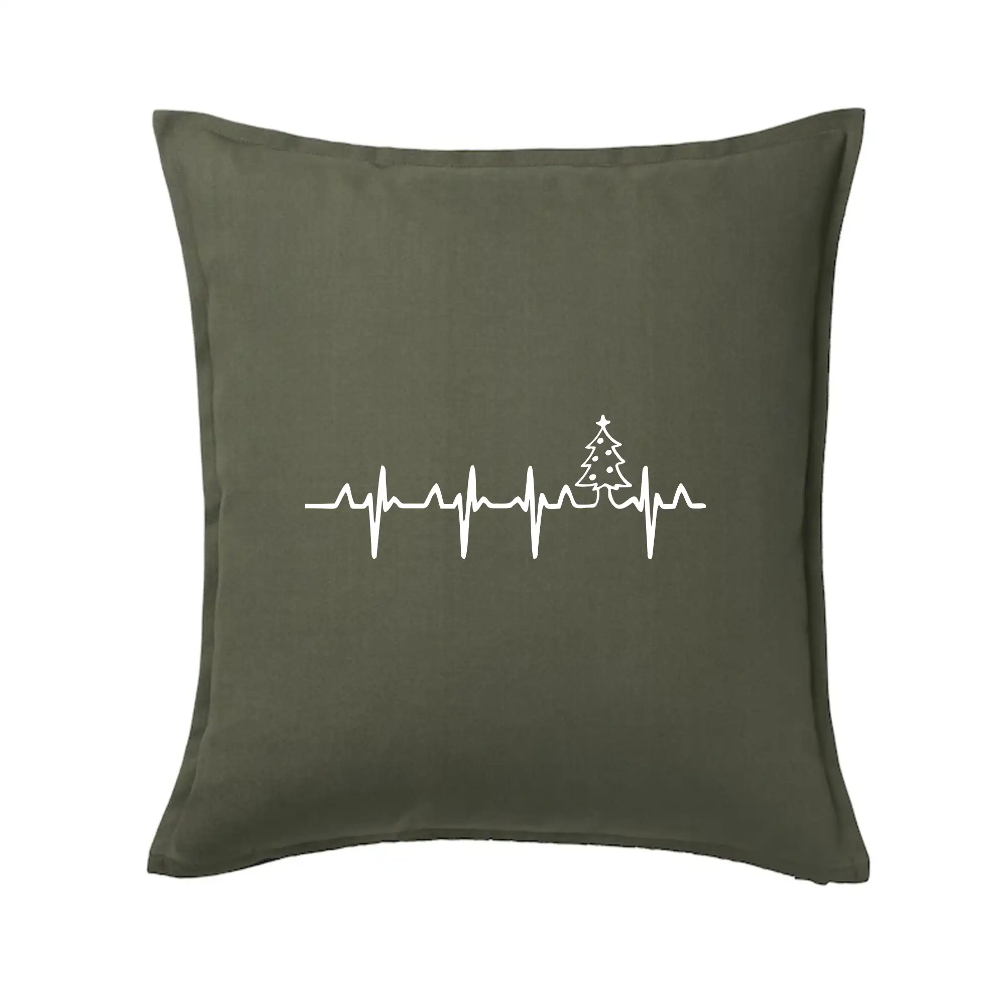 Vianočné tričká - EKG Vianočný stromek - Vankúš 50x50