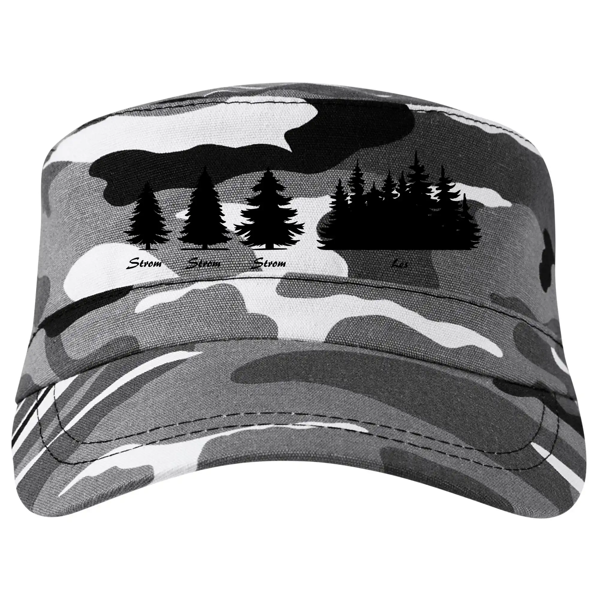 Trička na kempovanie - Evolúcia lesa - Šiltovka CAMO