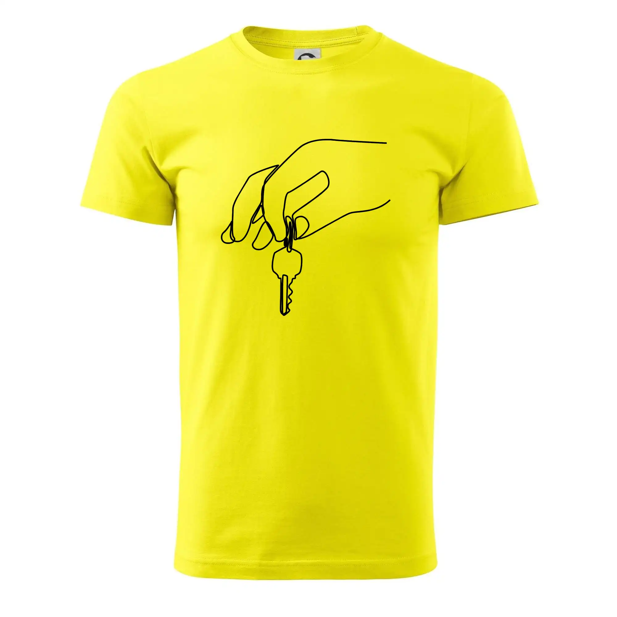 Klíče a ruka jedním tahem