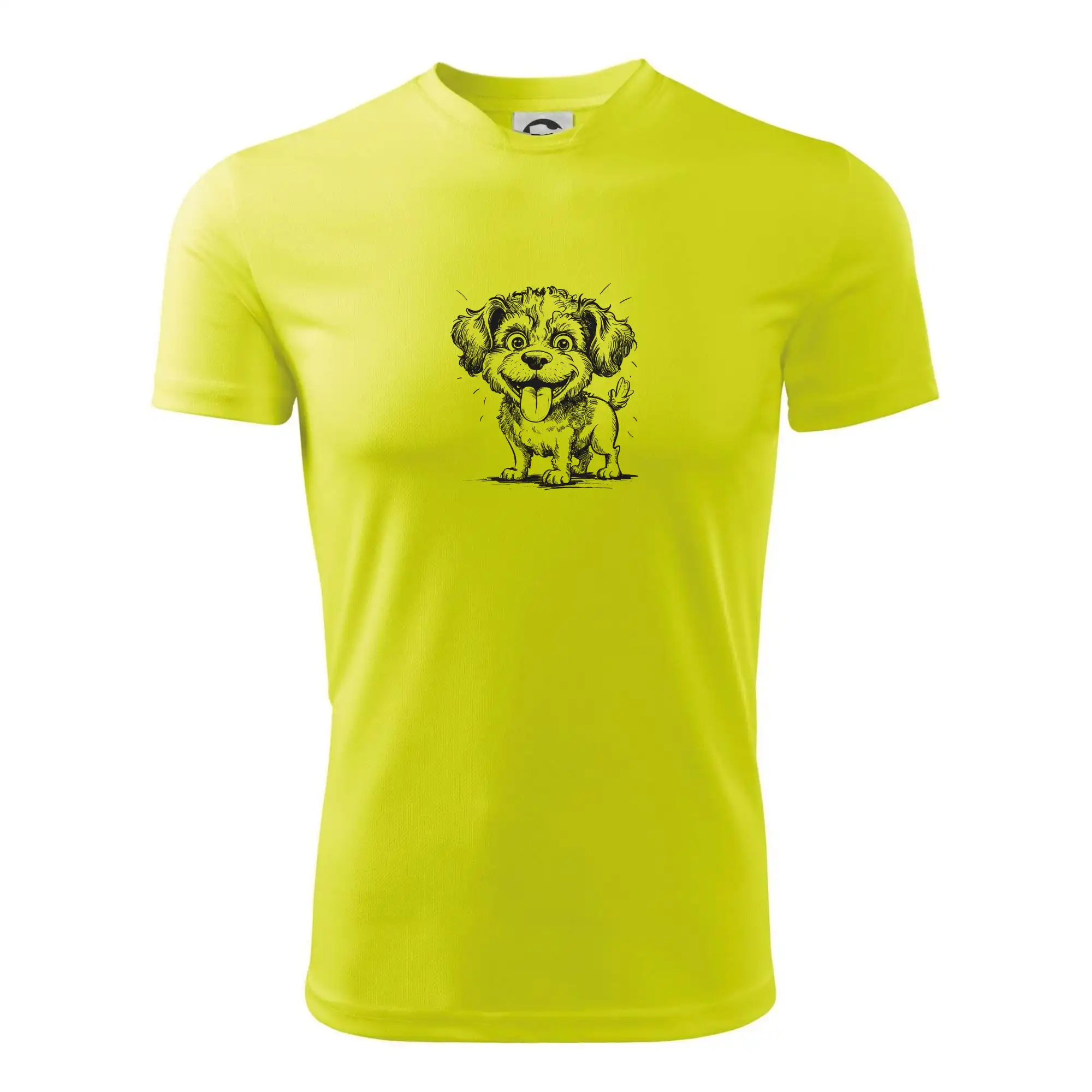 Lagotto romagnolo karikatura vypláznutý jazyk