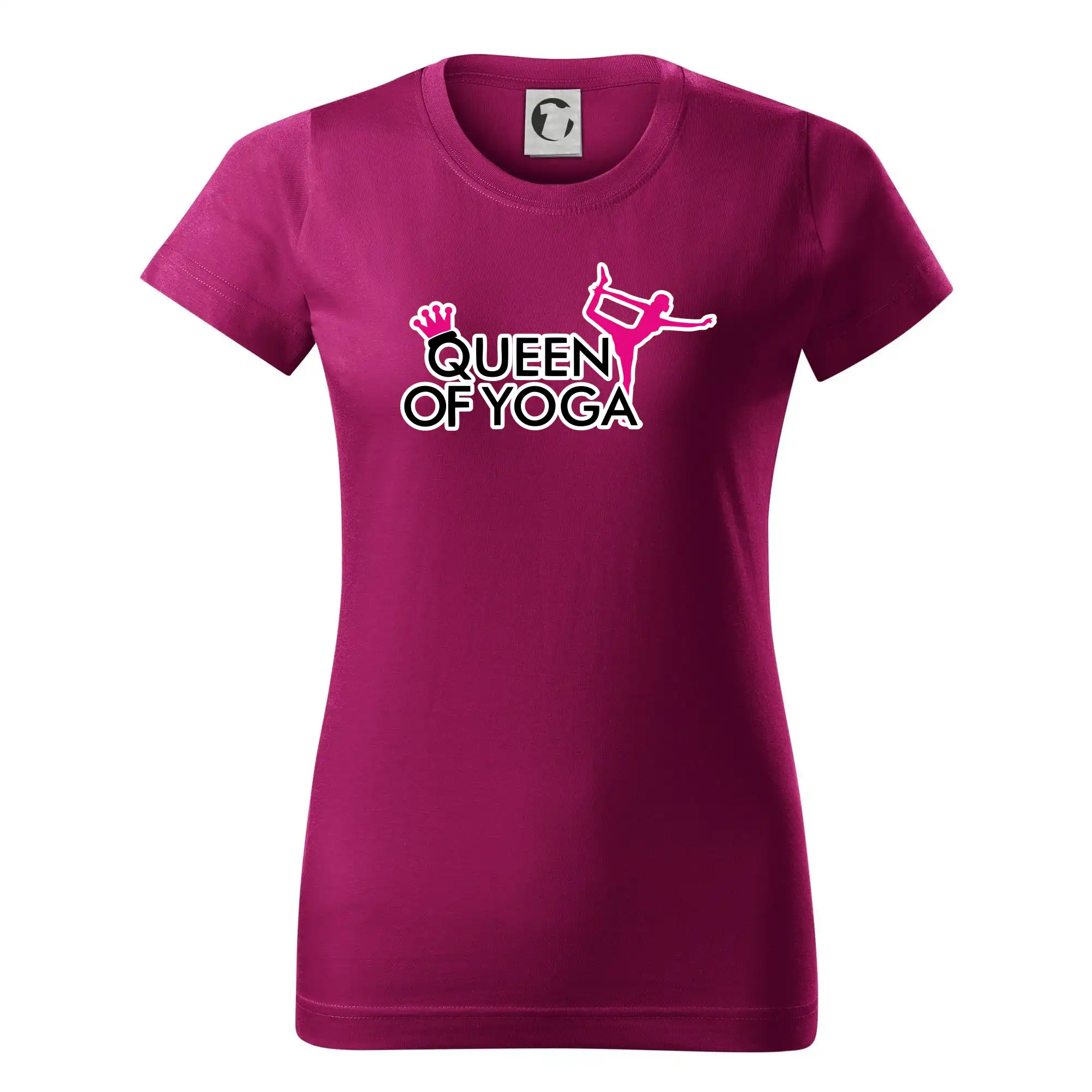Tričká na jógu - Queen Of Yoga - Dámske tričko basic - ľahko voľnejšie a dlhšie