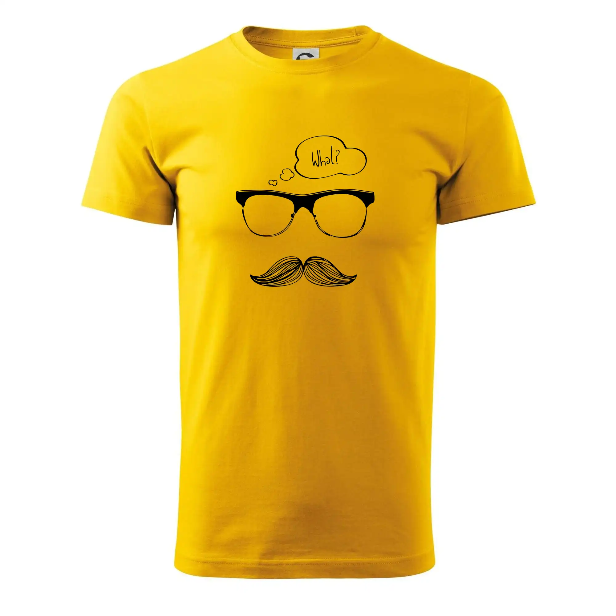 Tričká s fúzikmi - Mustache what? - Klasické pánske tričko vyššej gramáže