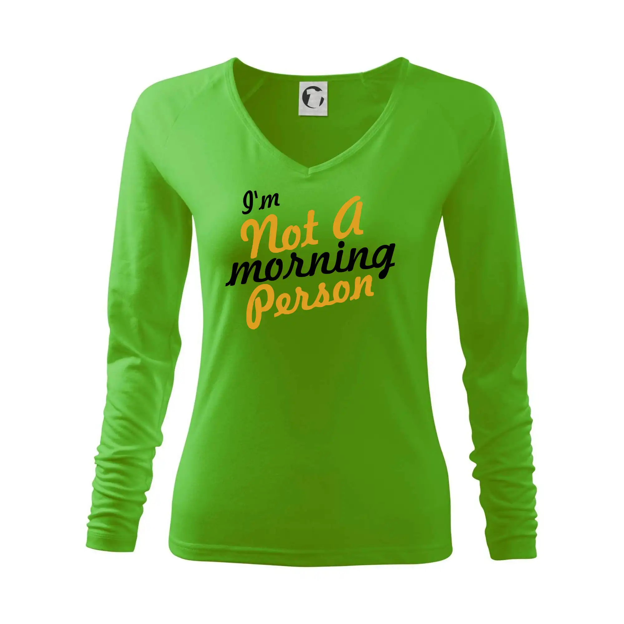 Ostatné nápisy - I'm not a morning person - Tričko dámske Elegance