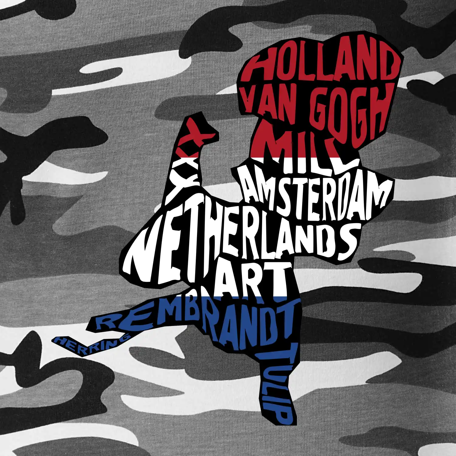 Mapy - názvy měst - Nizozemí