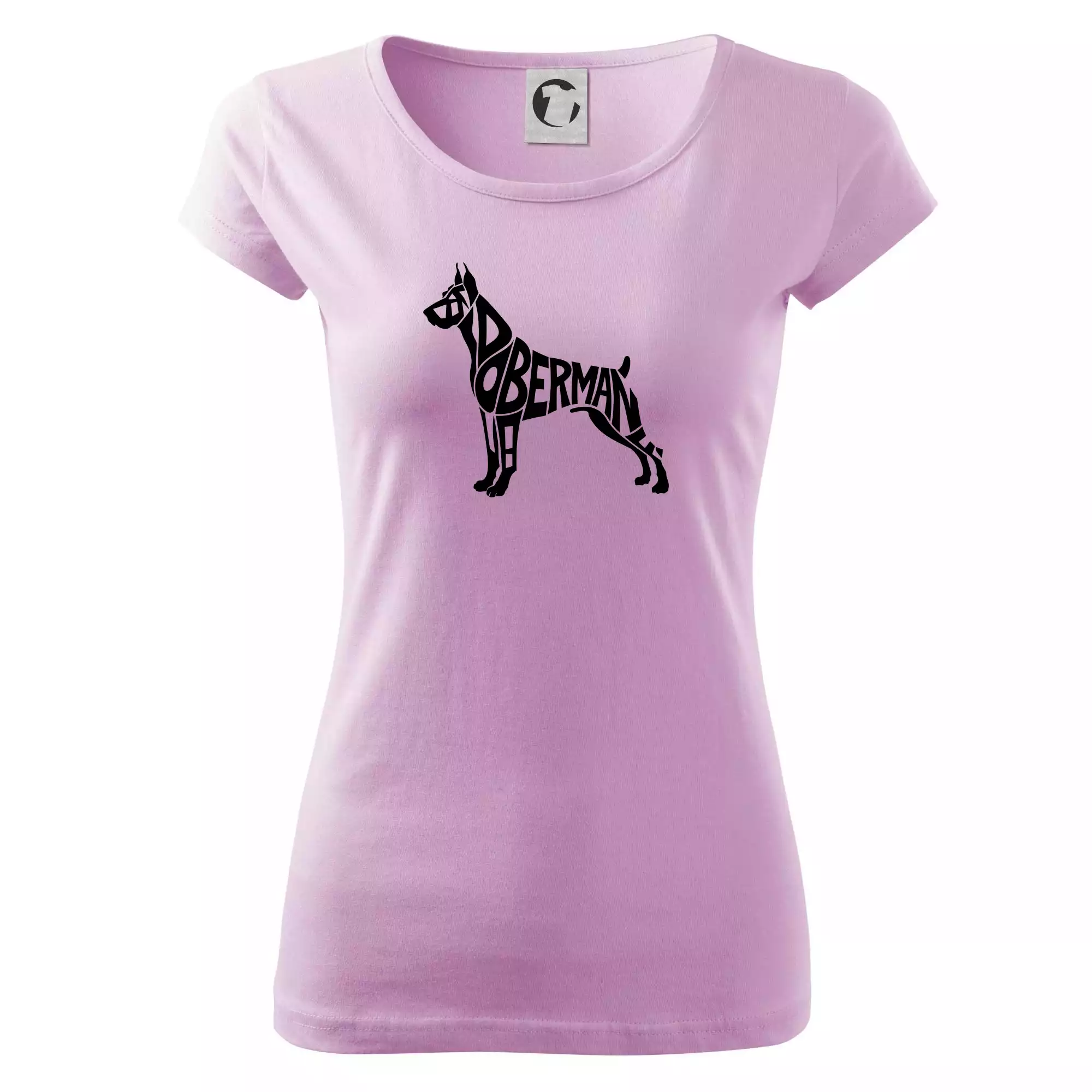 Doberman - nápis v tělě