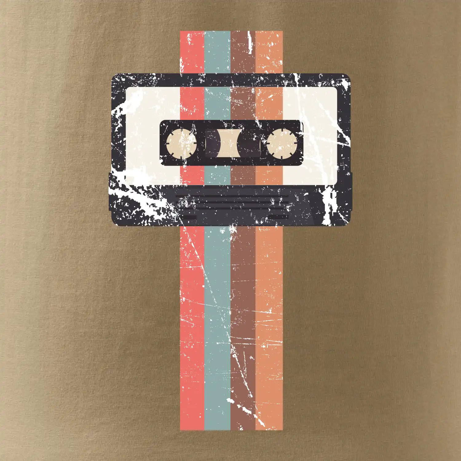 Retro kazeta - pruhy