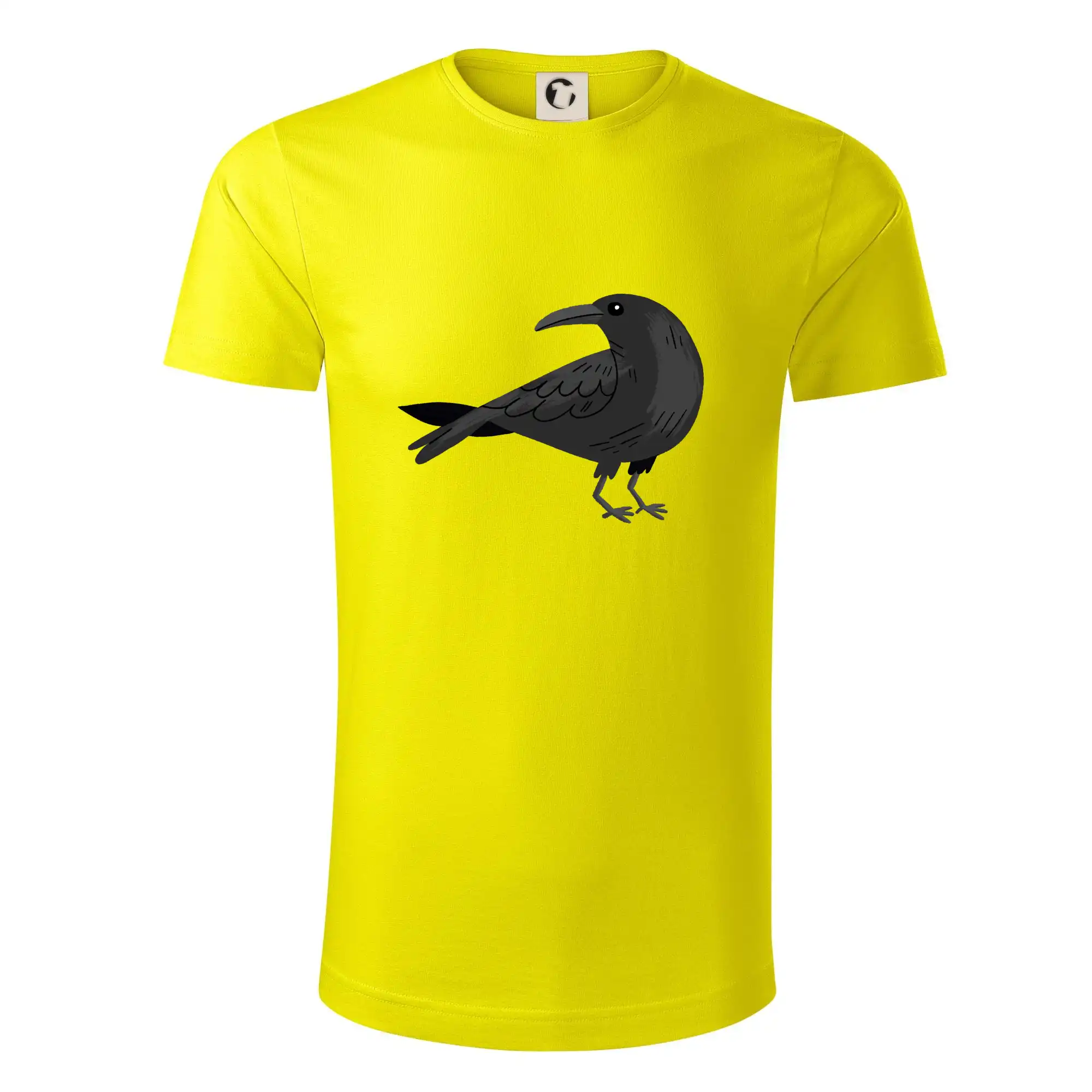 Tričká so zvieratami - Vrana kreslená (studio-arte.cz) - Tričko z organickej bavlny