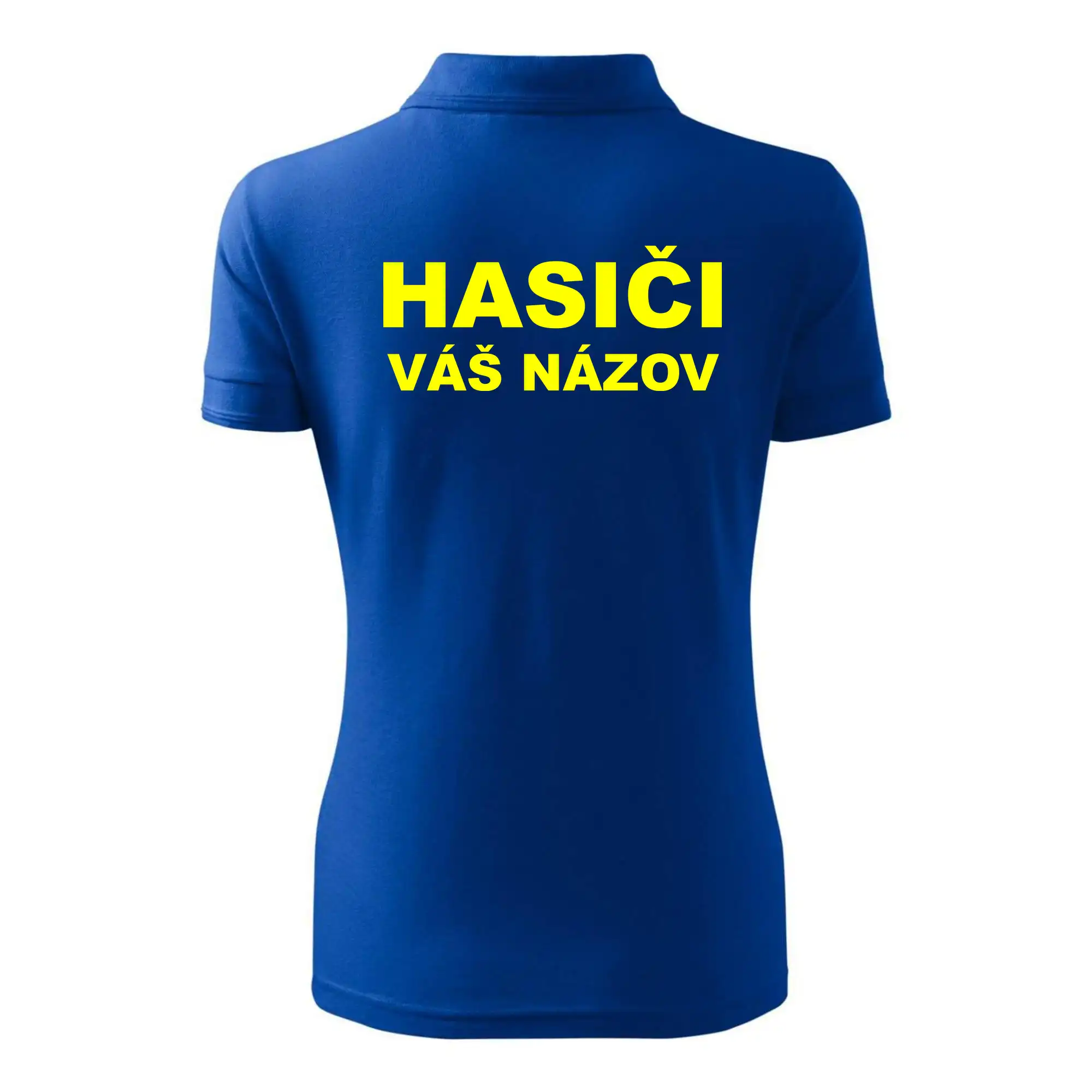 Hasiči - žltý nápis - váš názov zboru