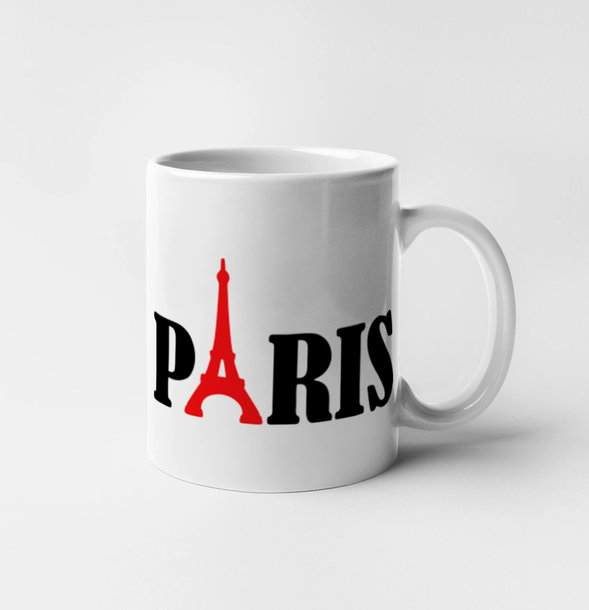 Tričká Francúzsko - Paris nápis Eiffelova veža - Hrnček 