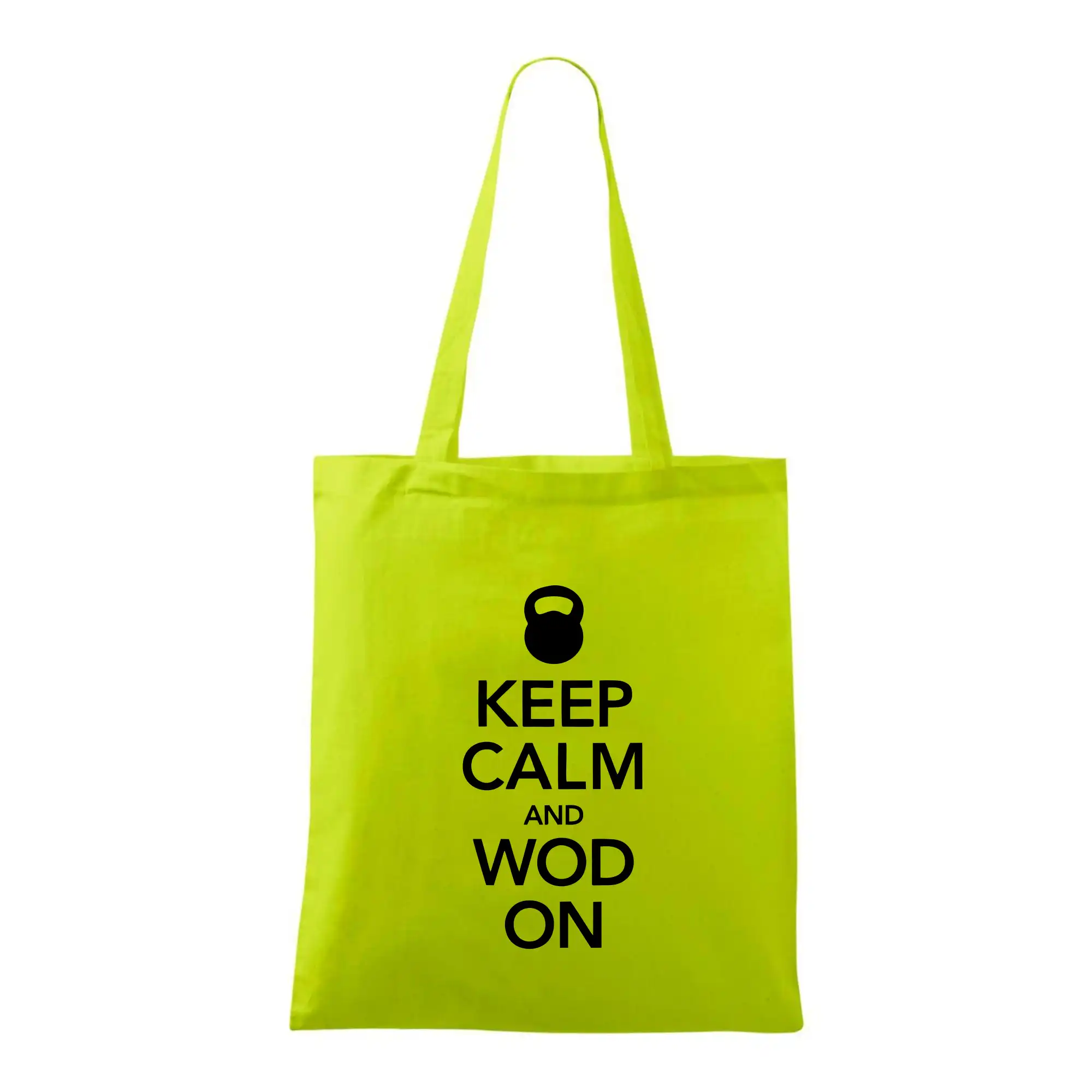 Posilňovani - Keep calm and wod on - Taška bavlnená