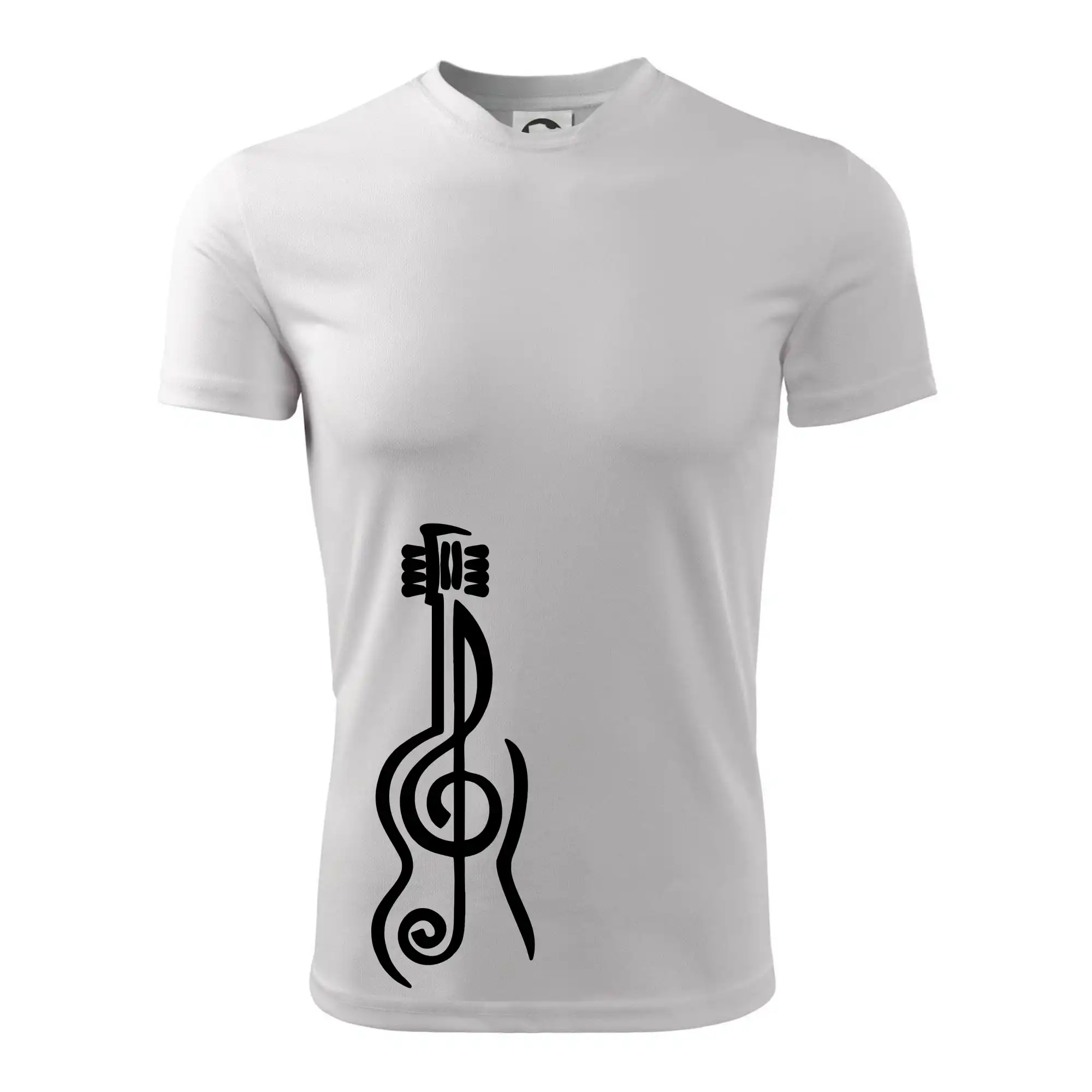 Husľový kľúč gitara - Pánske tričko Fantasy športové
