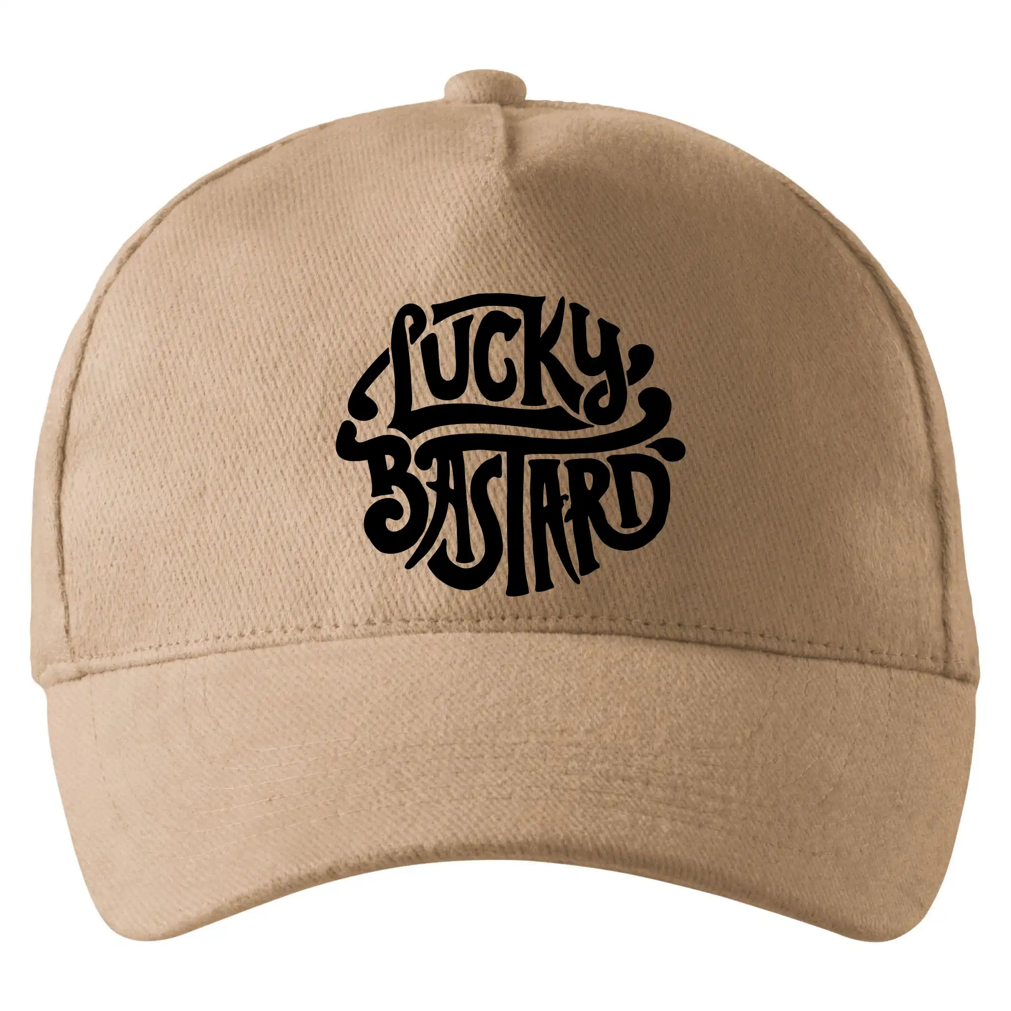 Tričká na párty - Lucky Bastard - Šiltovka so zahnutým šiltom a mosaznou sponou