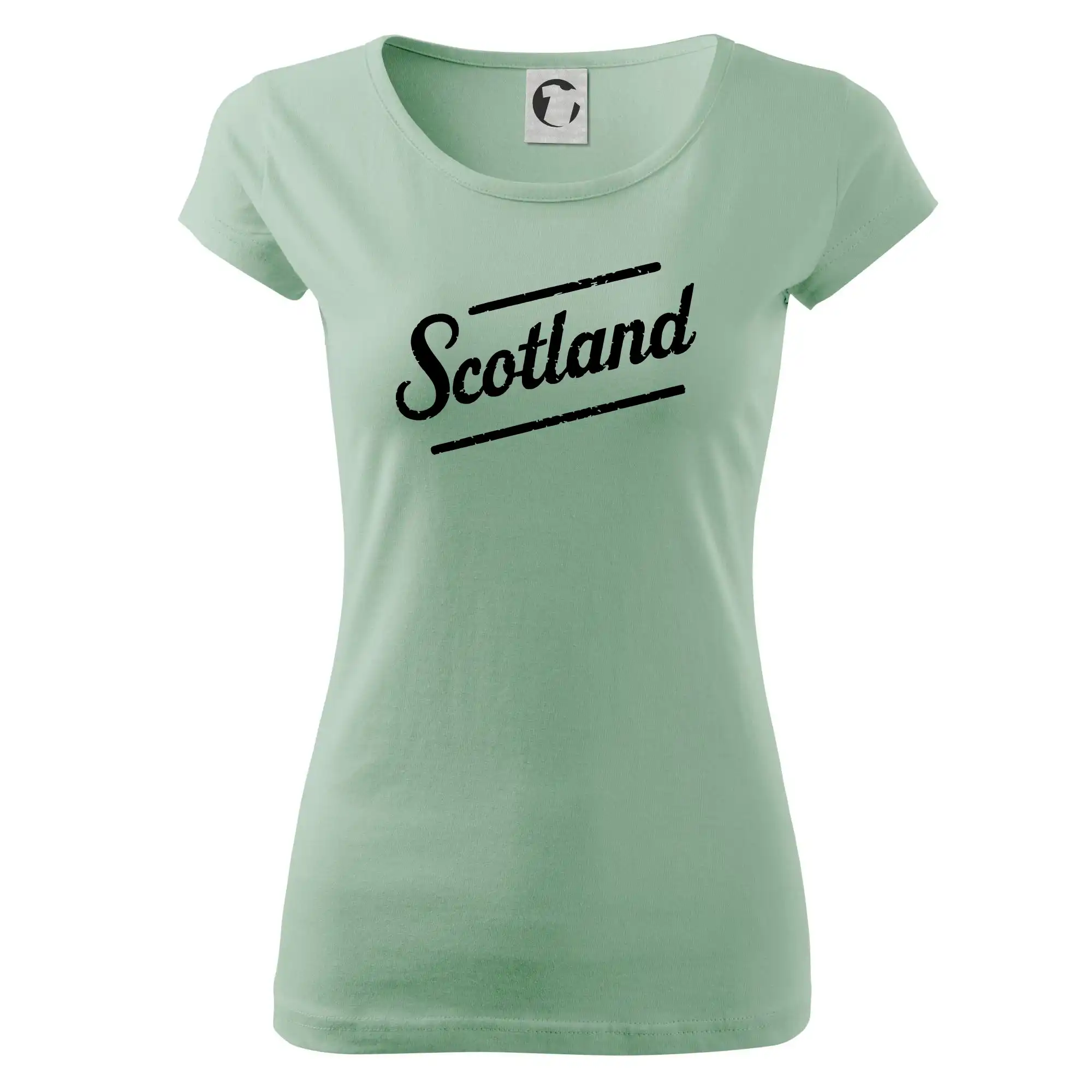 Ostatné mestá / miesta - Scotland Vintage nápis - Dámske tričko Pure
