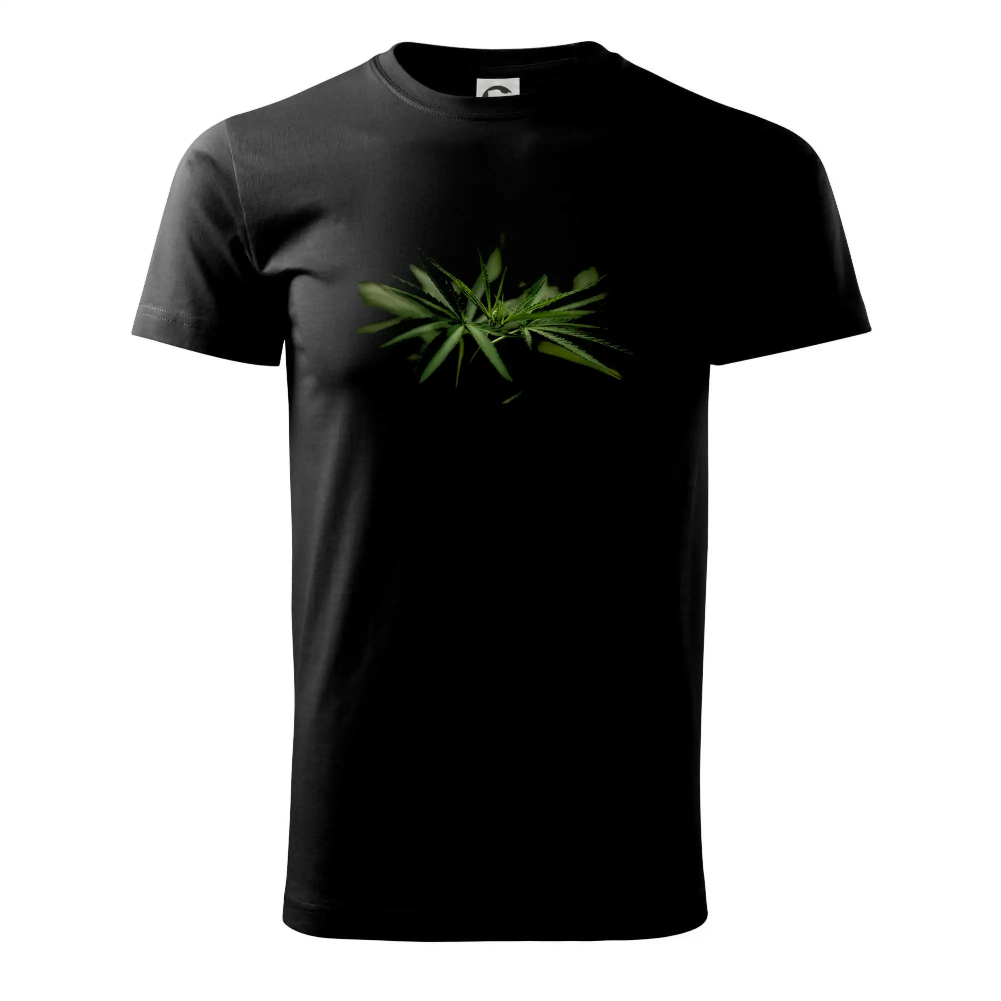 Tričká pre pohodový ľudí - Ganja listy - makro - Klasické pánske tričko vyššej gramáže