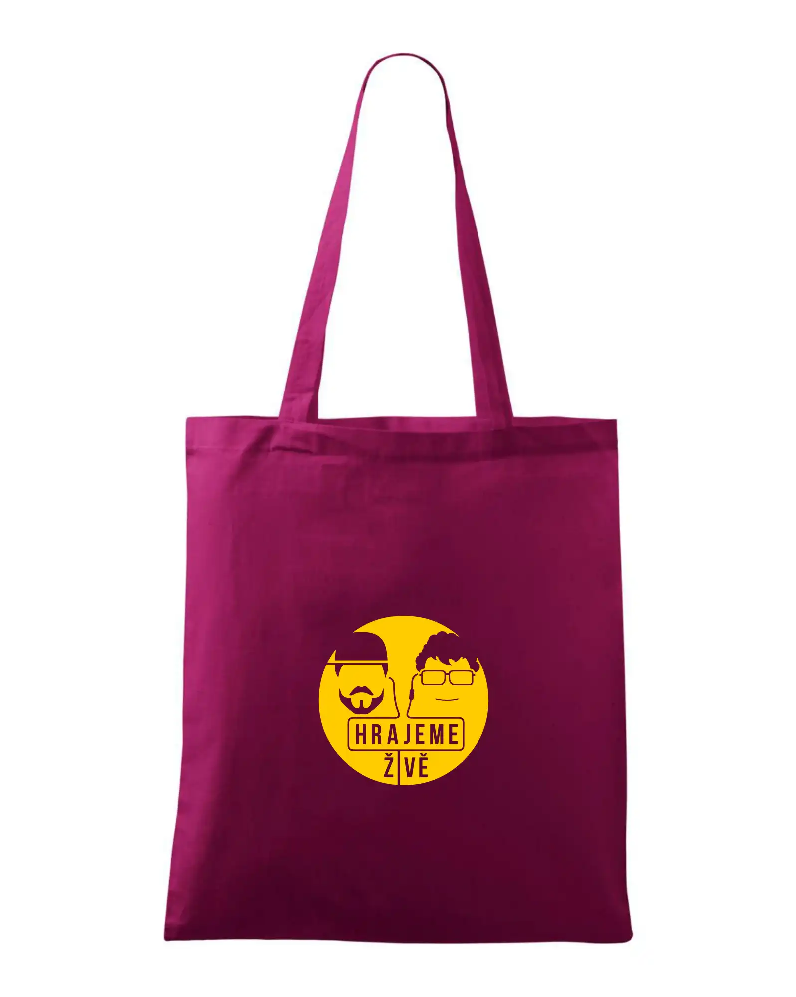 Tričká, mikiny a šiltovky pre Youtubery - Vortex hrajeme živě - Taška bavlnená