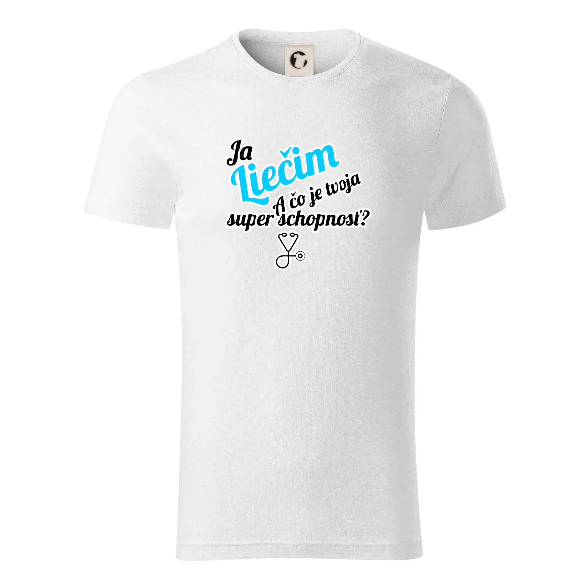 Já liečim - tvoja super schopnosť - šikmý - Tričko z organickej bavlny