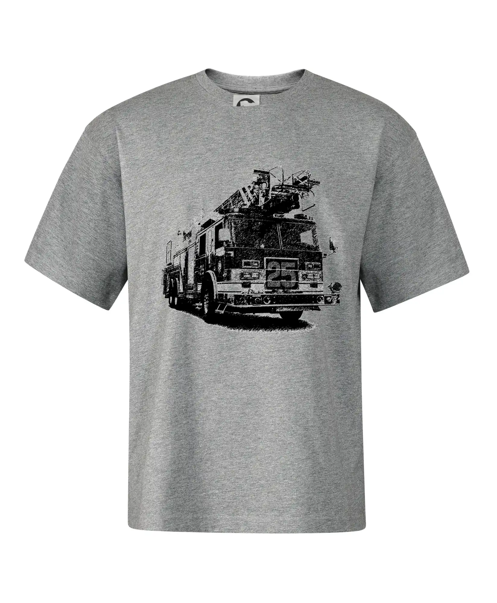 Originálne tričká pre hasičov - Hasičské auto 25 - Stage unisex - OVERSIZE