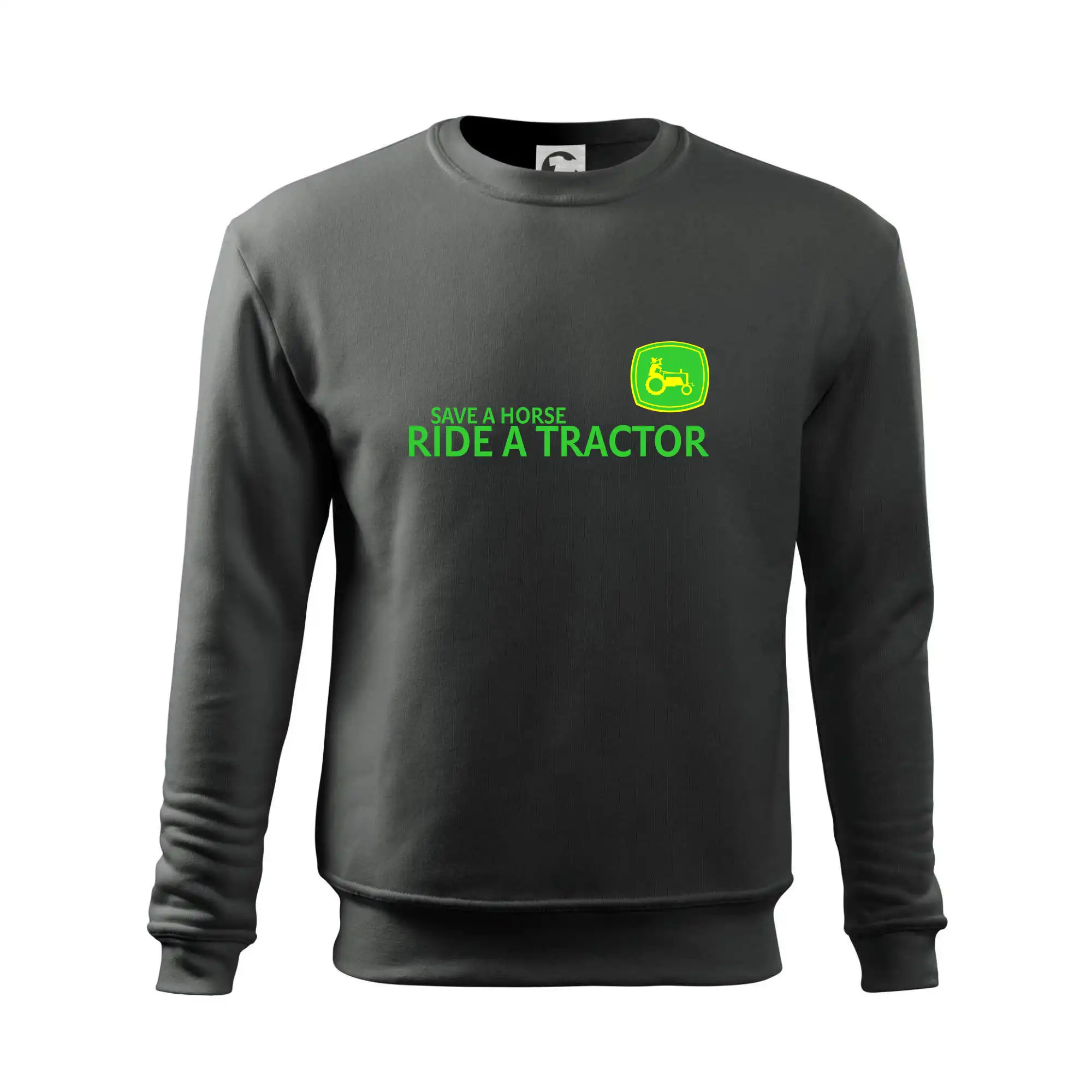 Save horse, ride tractor