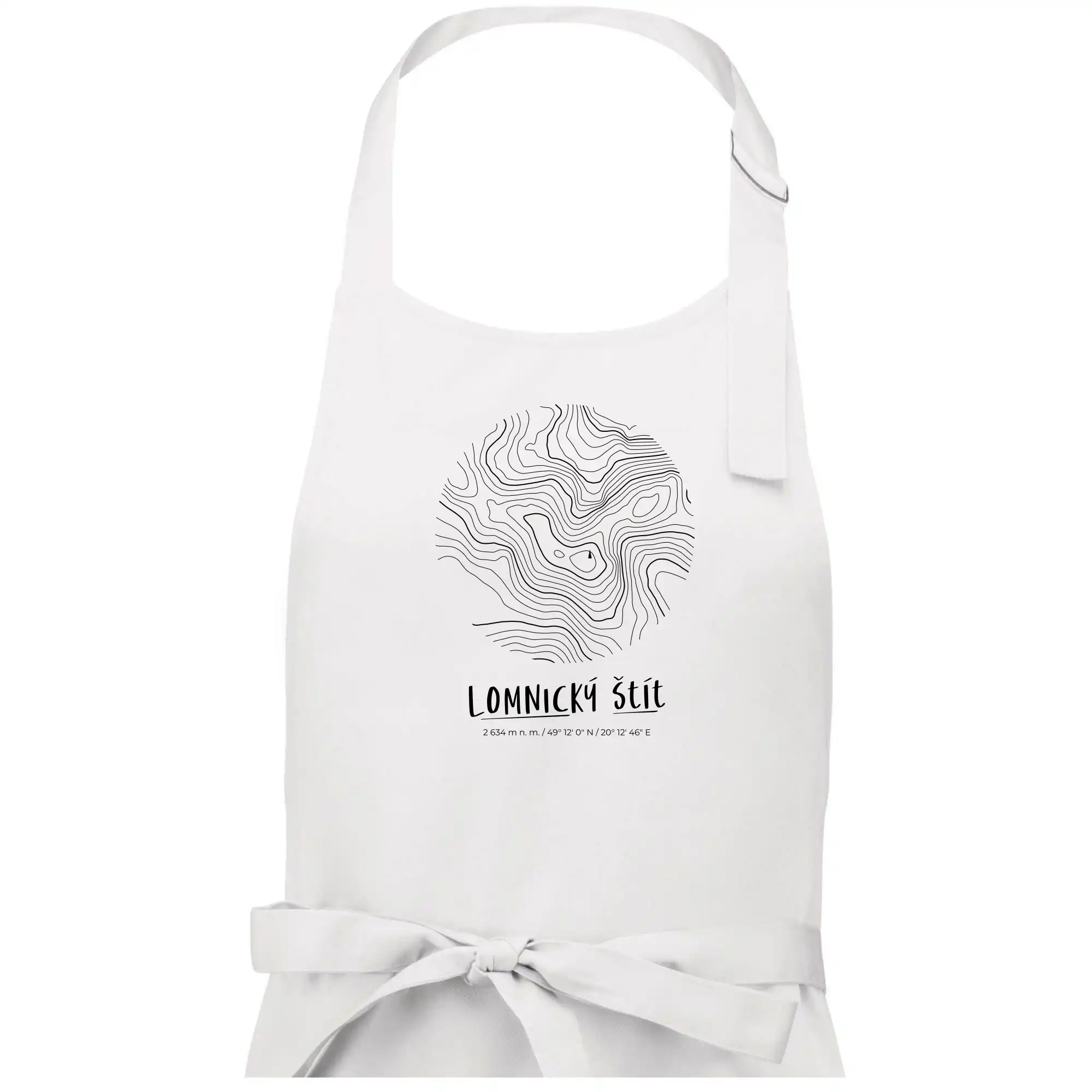 Lomnický štít - vrstevnice v kruhu