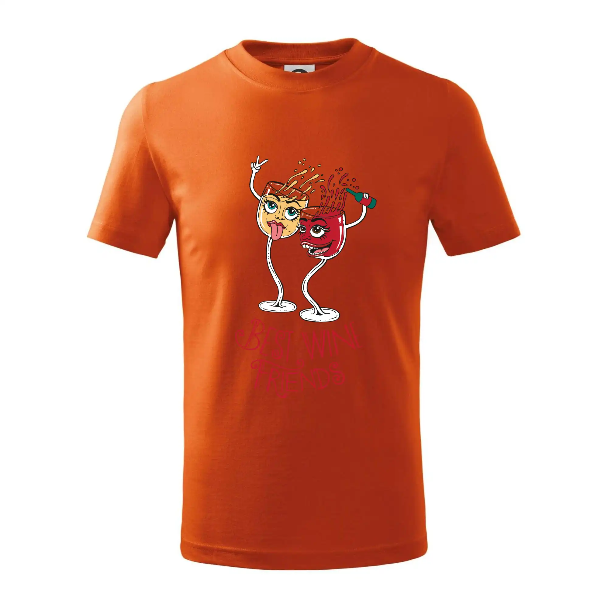 Vtipná tričká s tematikou vína - Best wine friends dancing (Pecka design) - Tričko detské bavlnené