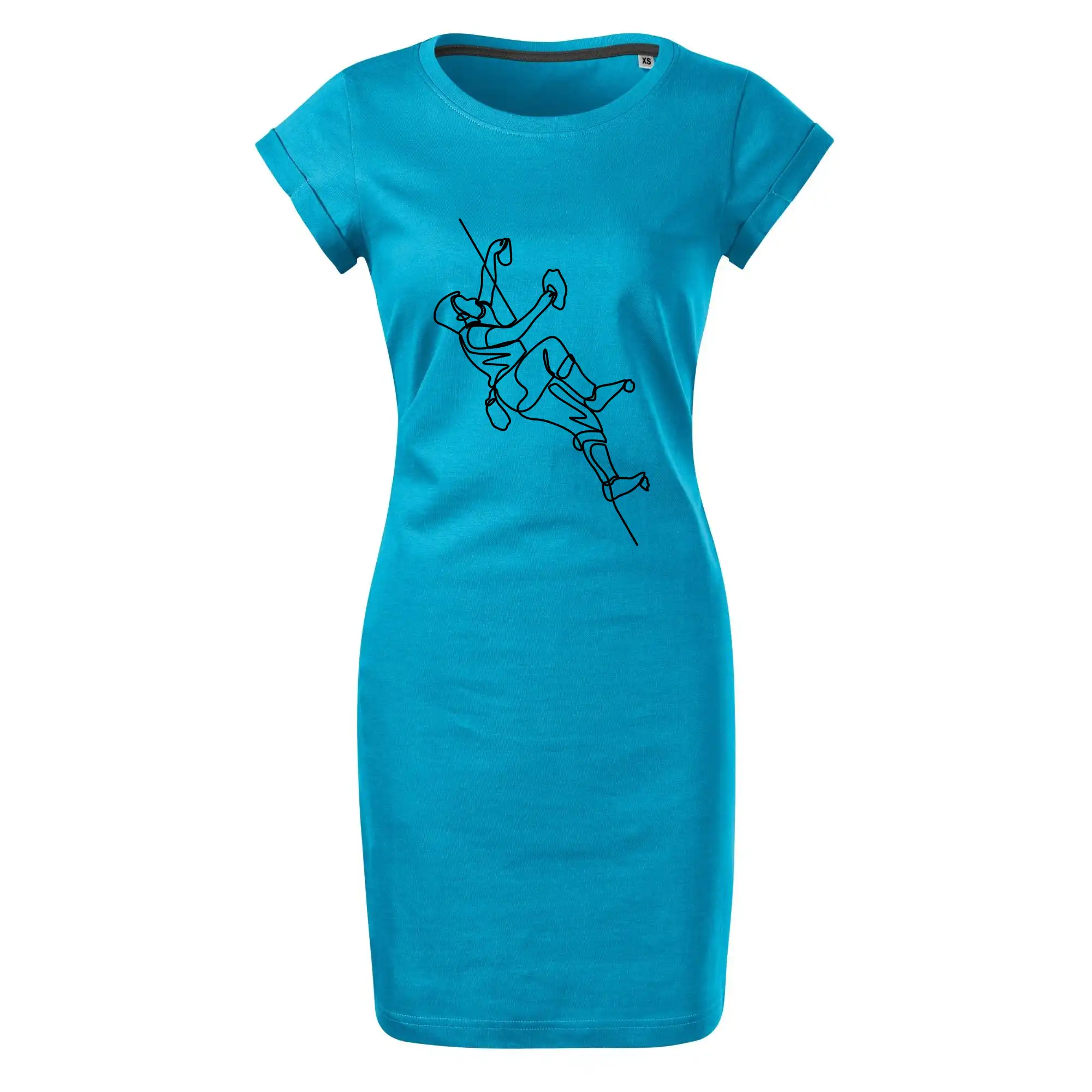 Lezecká stěna jedním tahem