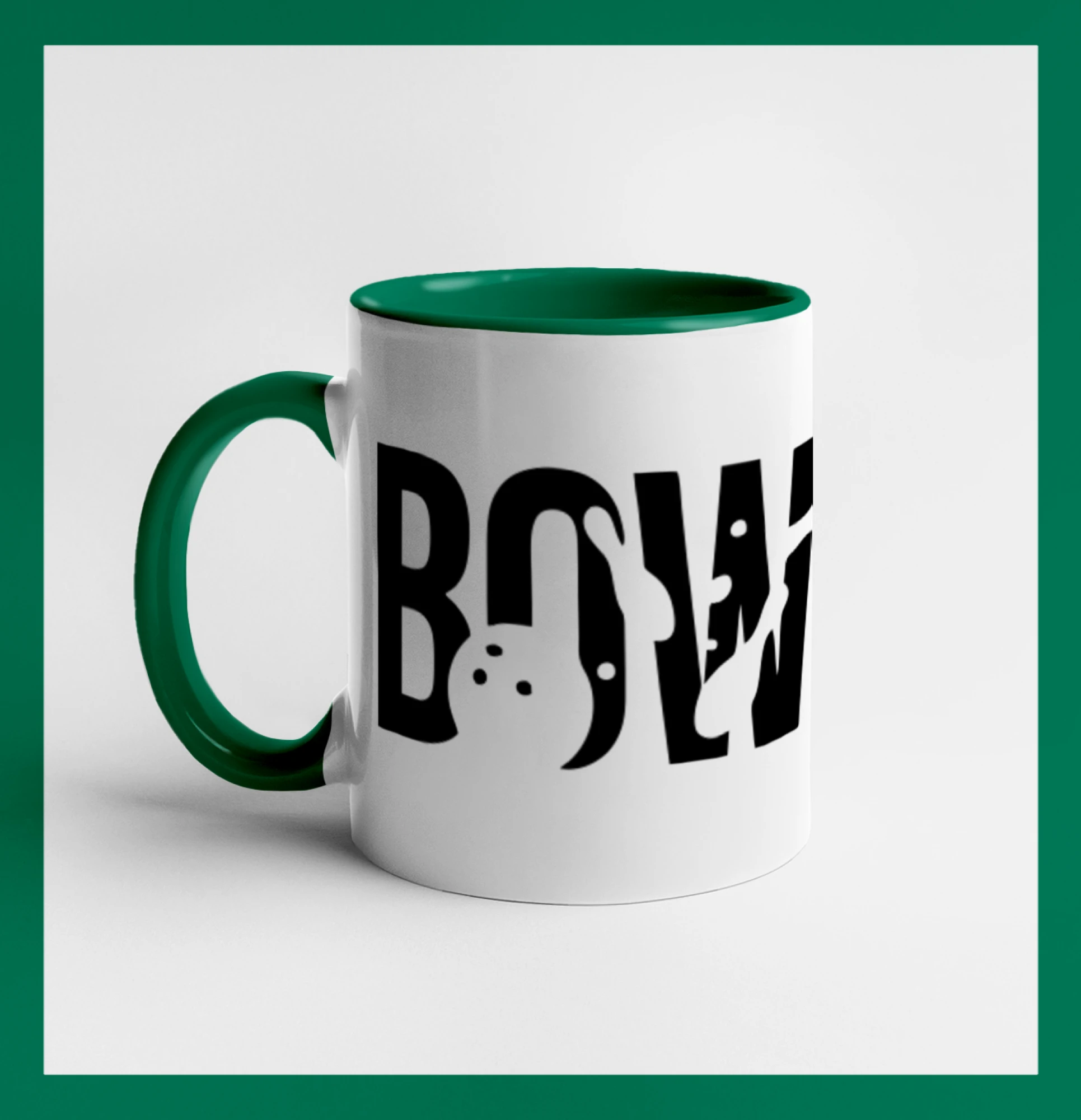 Bowling nápis kuželky