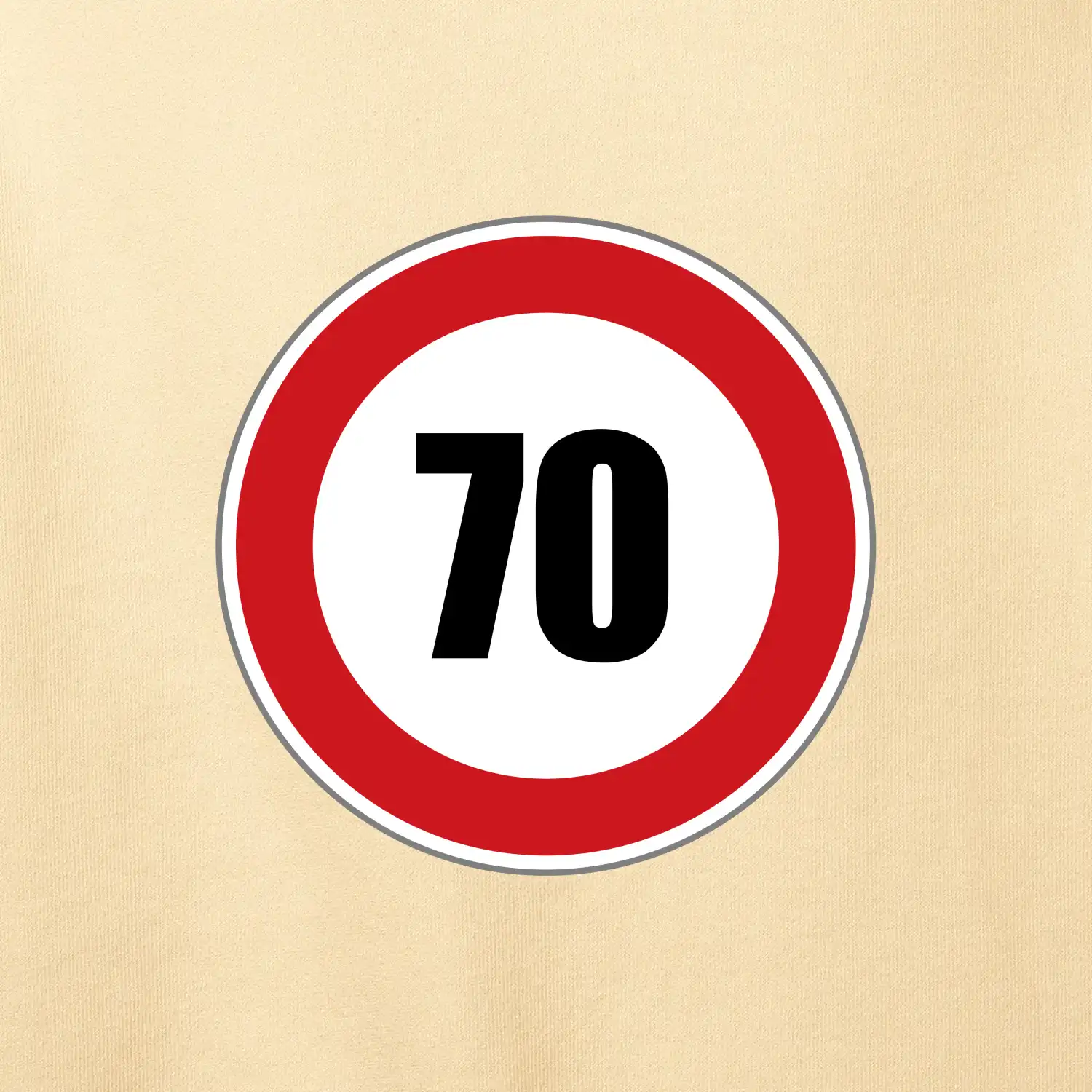 Dopravní značka - omezení rychlosti 70