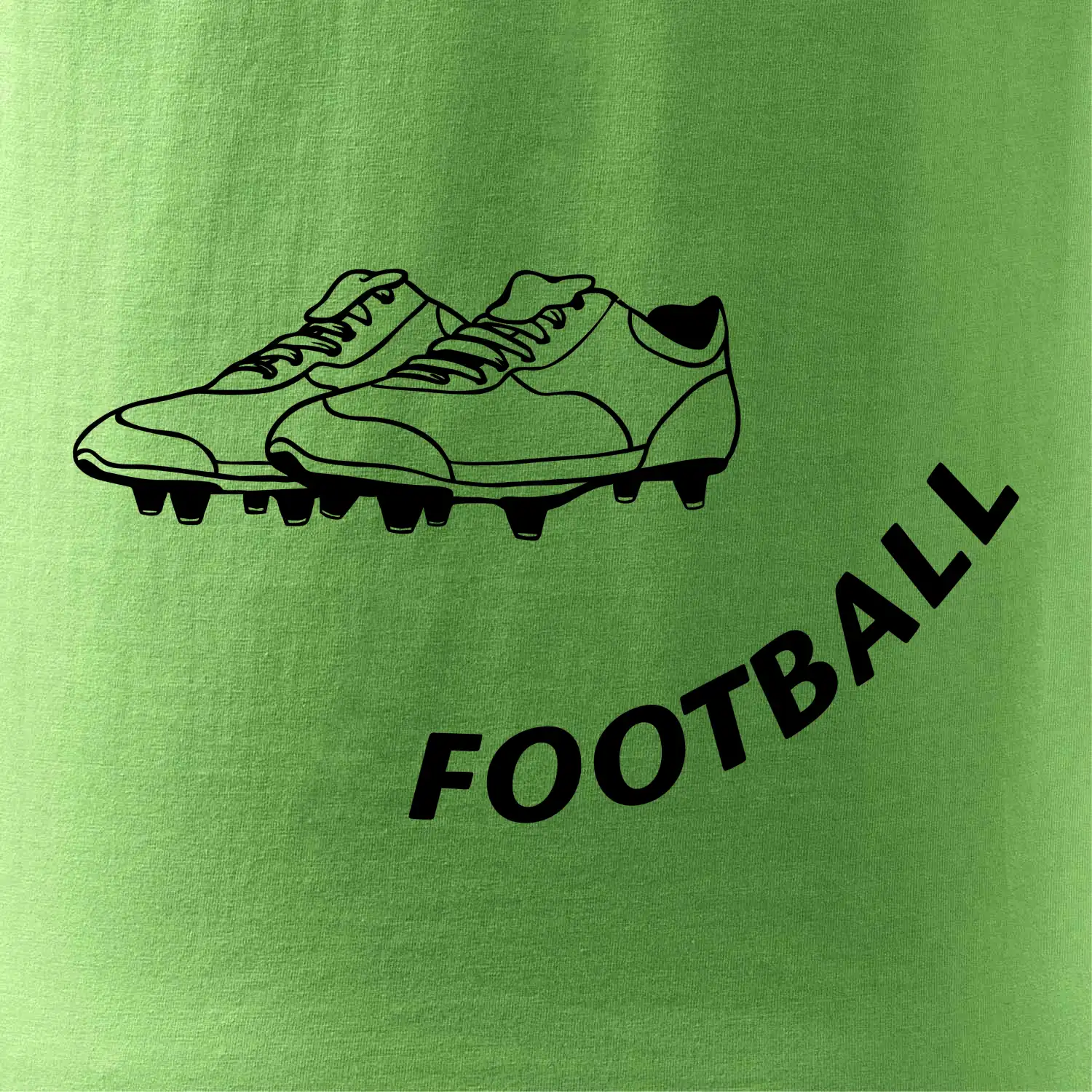 FOOTBALL nápis šikmo