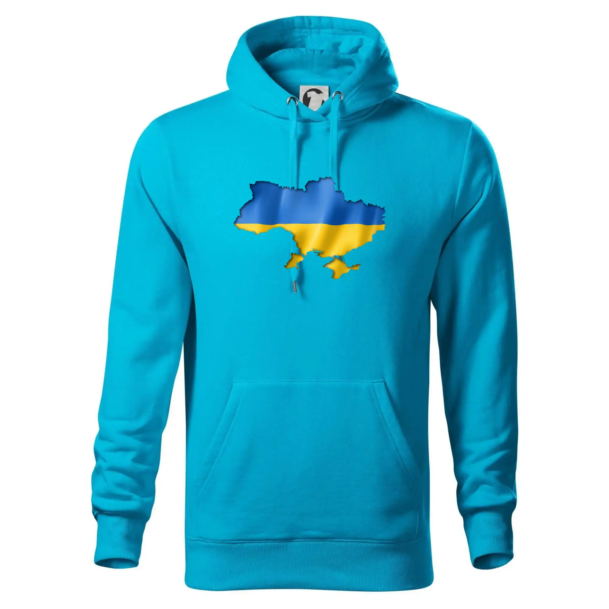 Ukrajina vlajka mapa