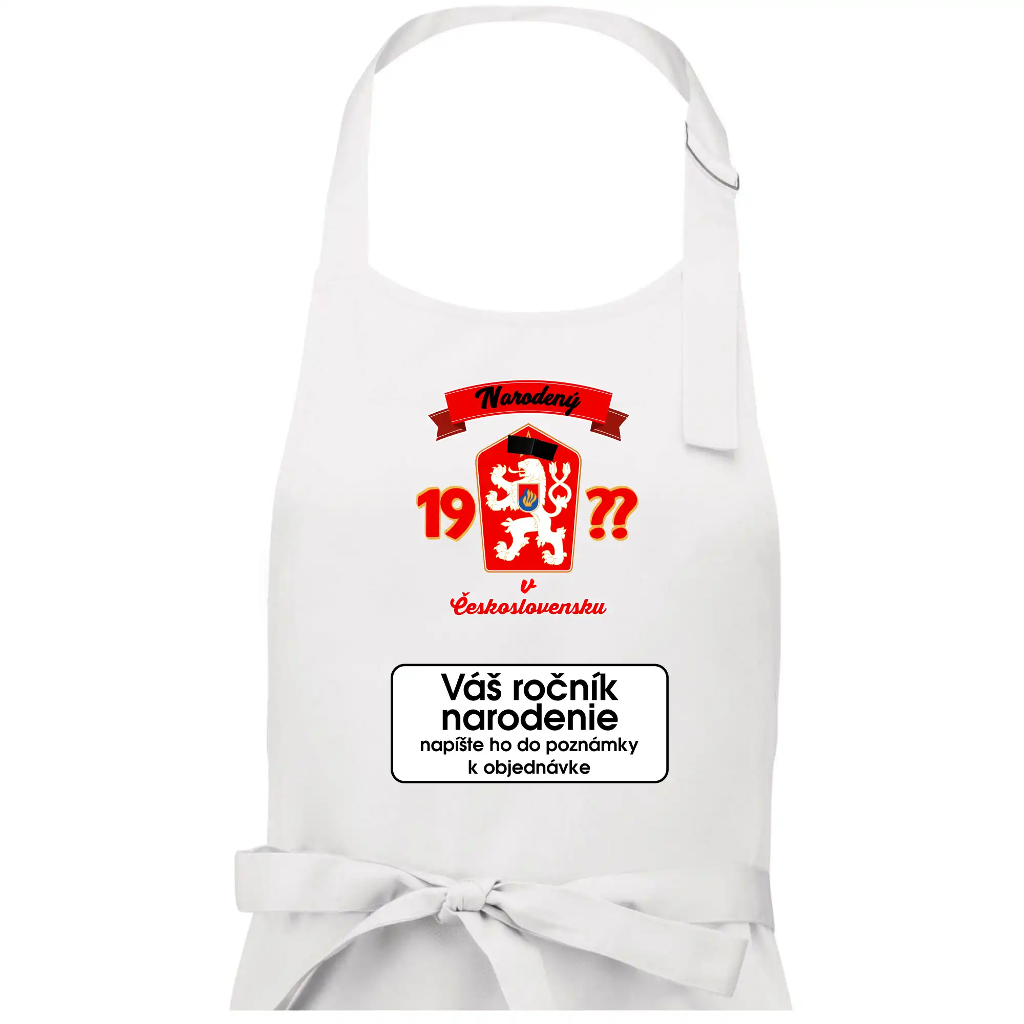 Prelepená hviezda - Narodený v Československu - vlastný ročník - Pánska zástera na varenie