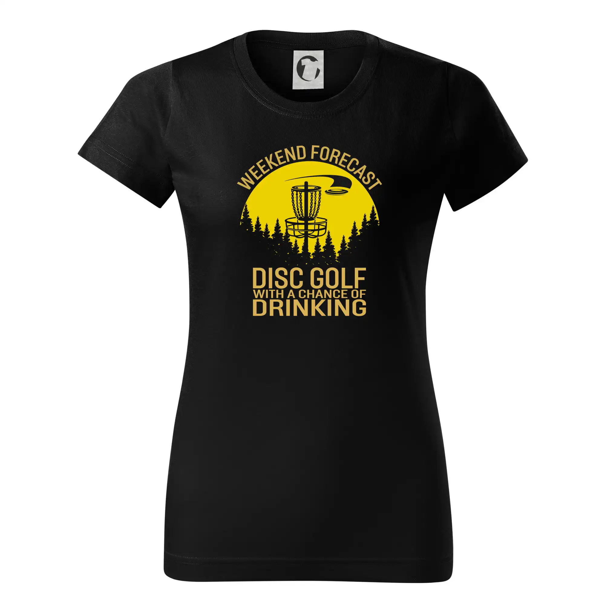 Disc golf - chnace of a drinking - Dámske tričko basic - ľahko voľnejšie a dlhšie