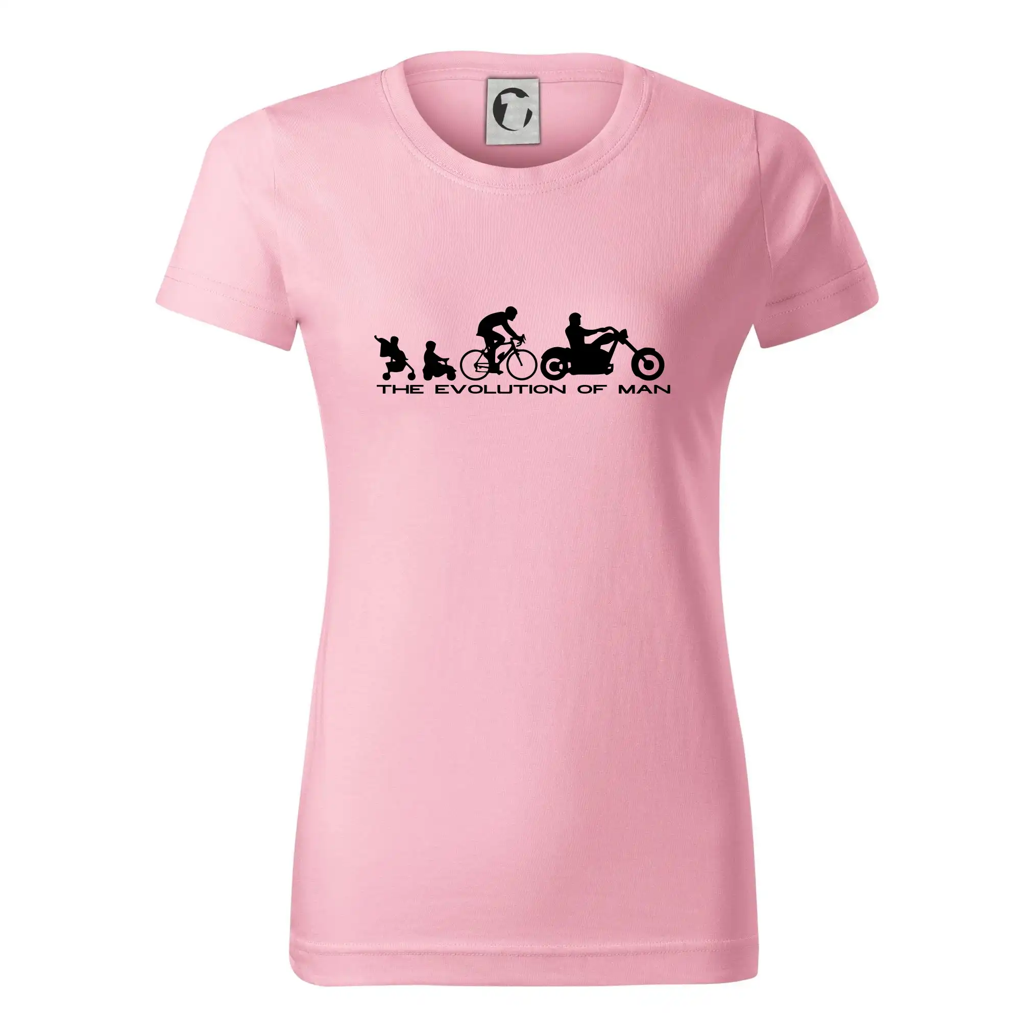 Chopper triko - Evolution of man (Chopper) - Dámske tričko basic - ľahko voľnejšie a dlhšie