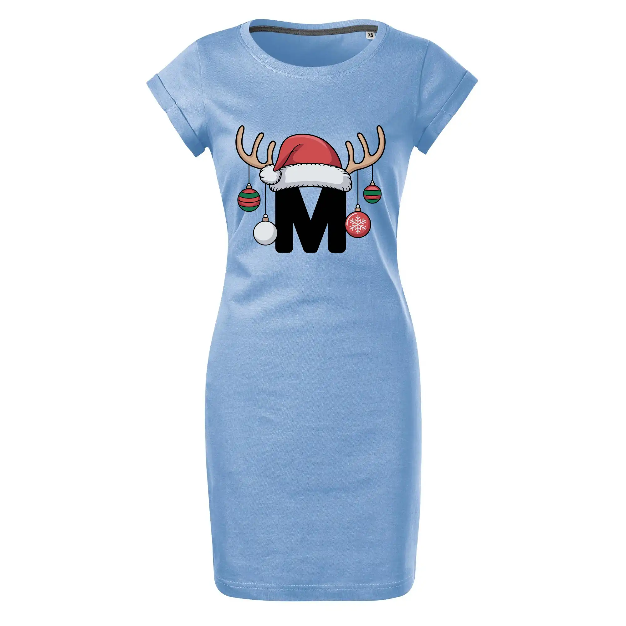 Vanoční rodinná trička - písmeno a čepice