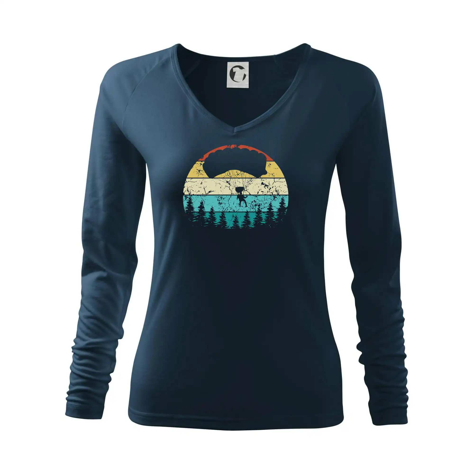 Tričká s motívom paraglidingu - Paragliding vintage - Tričko dámske Elegance