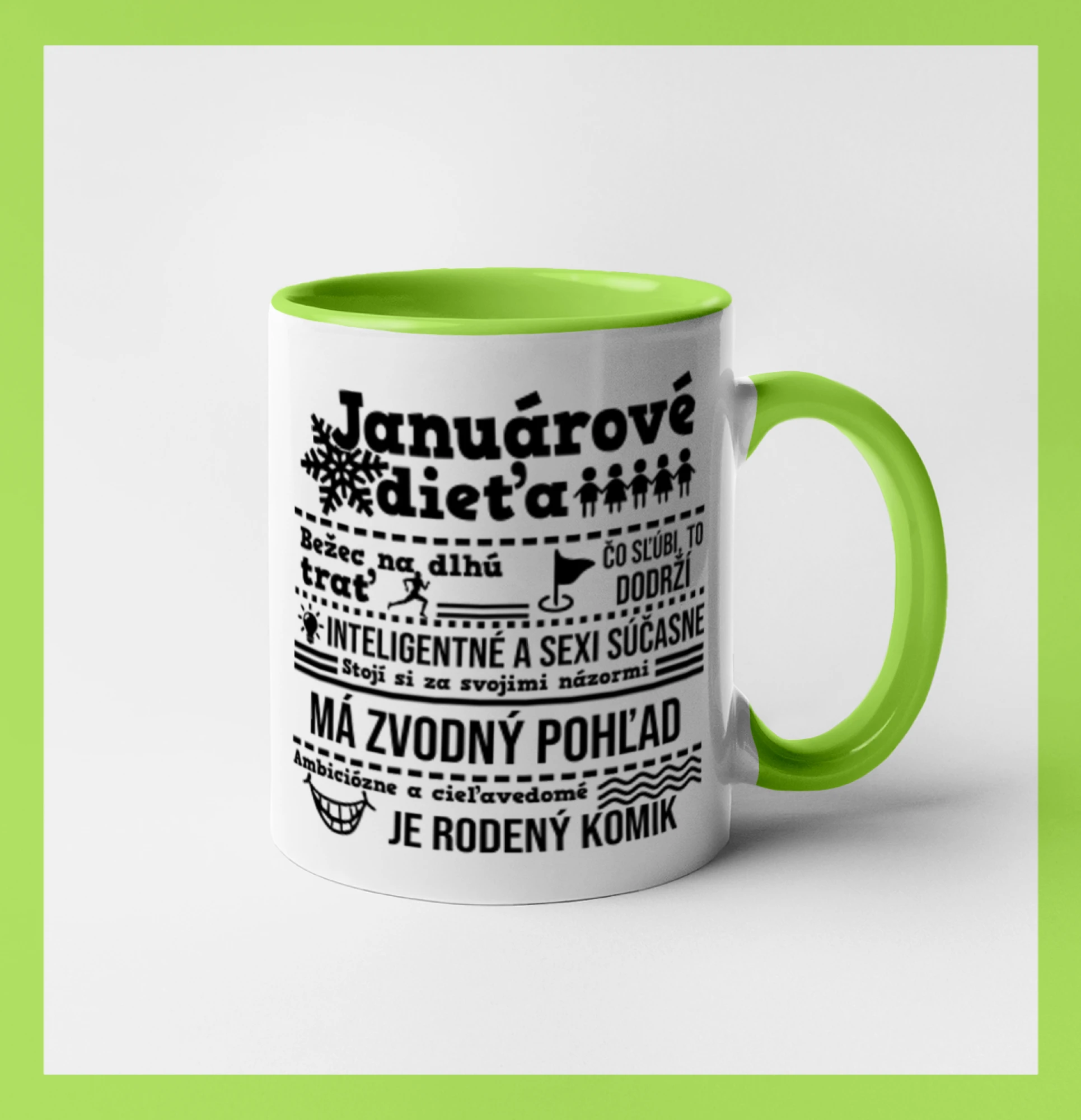 Tričká pre narodených v januári - Narodeniny január - Hrnček 