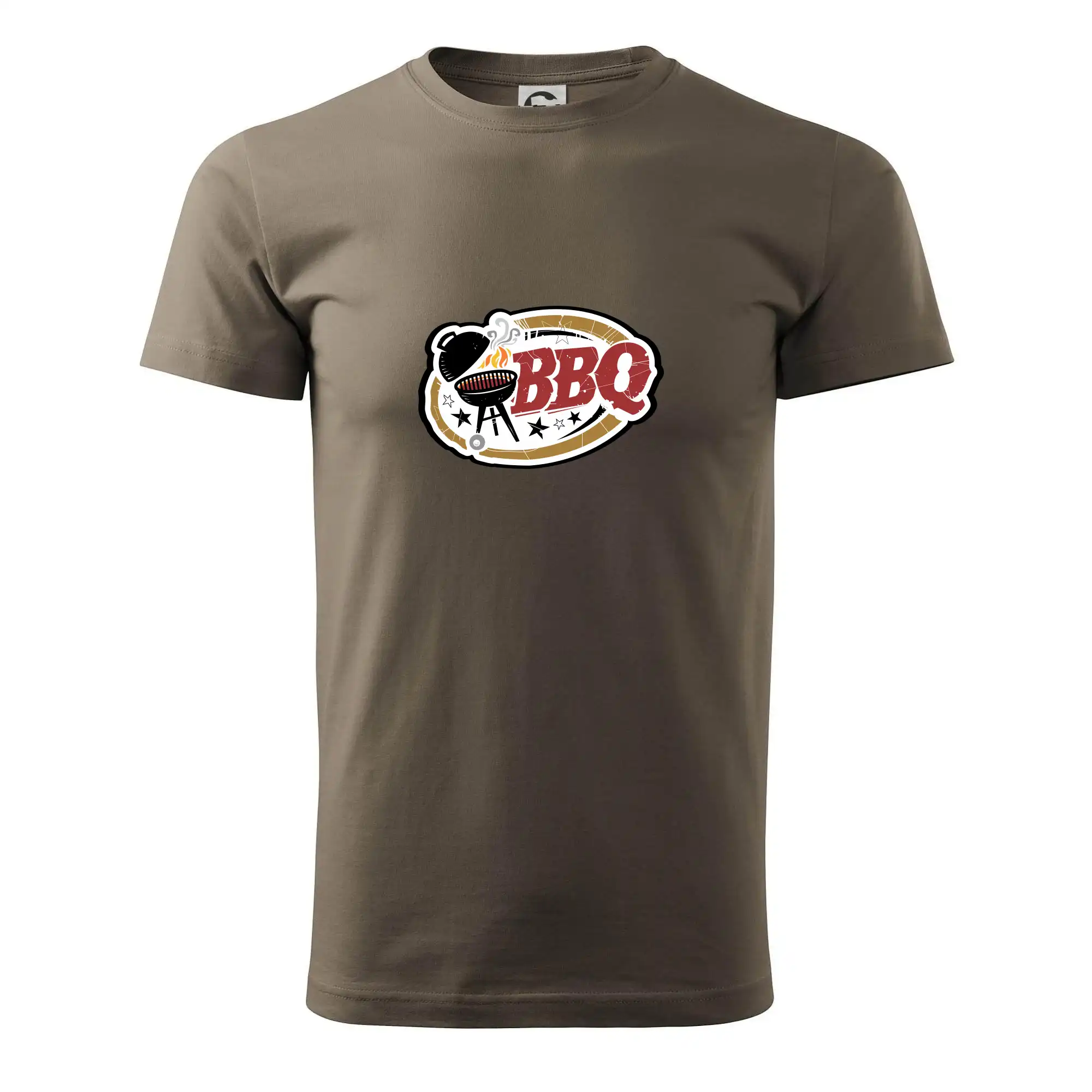 Tričká a zástery na grilovanie - BBQ logo - Pánske tričko nižšej gramáže
