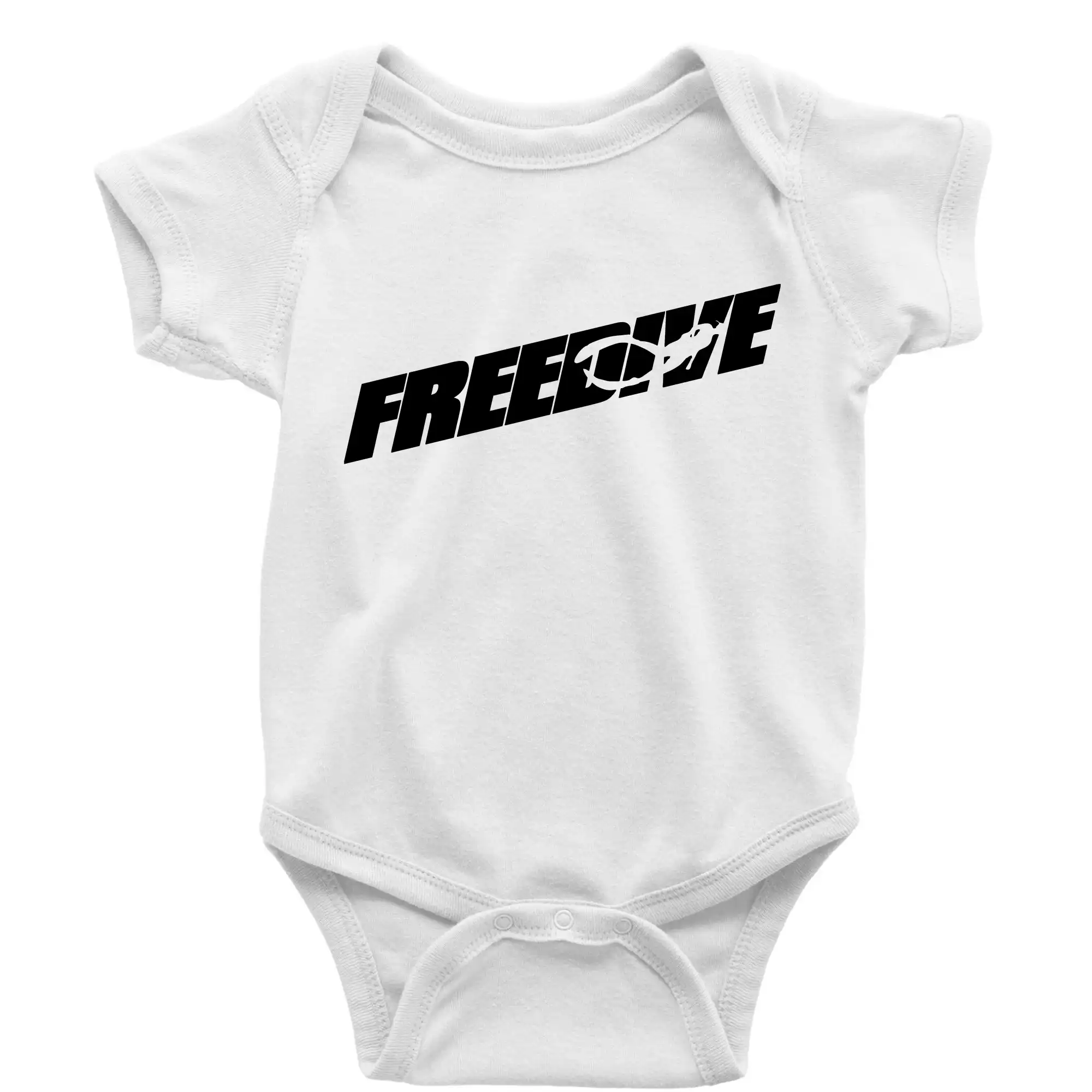 Freedive - nápis s potápěčem