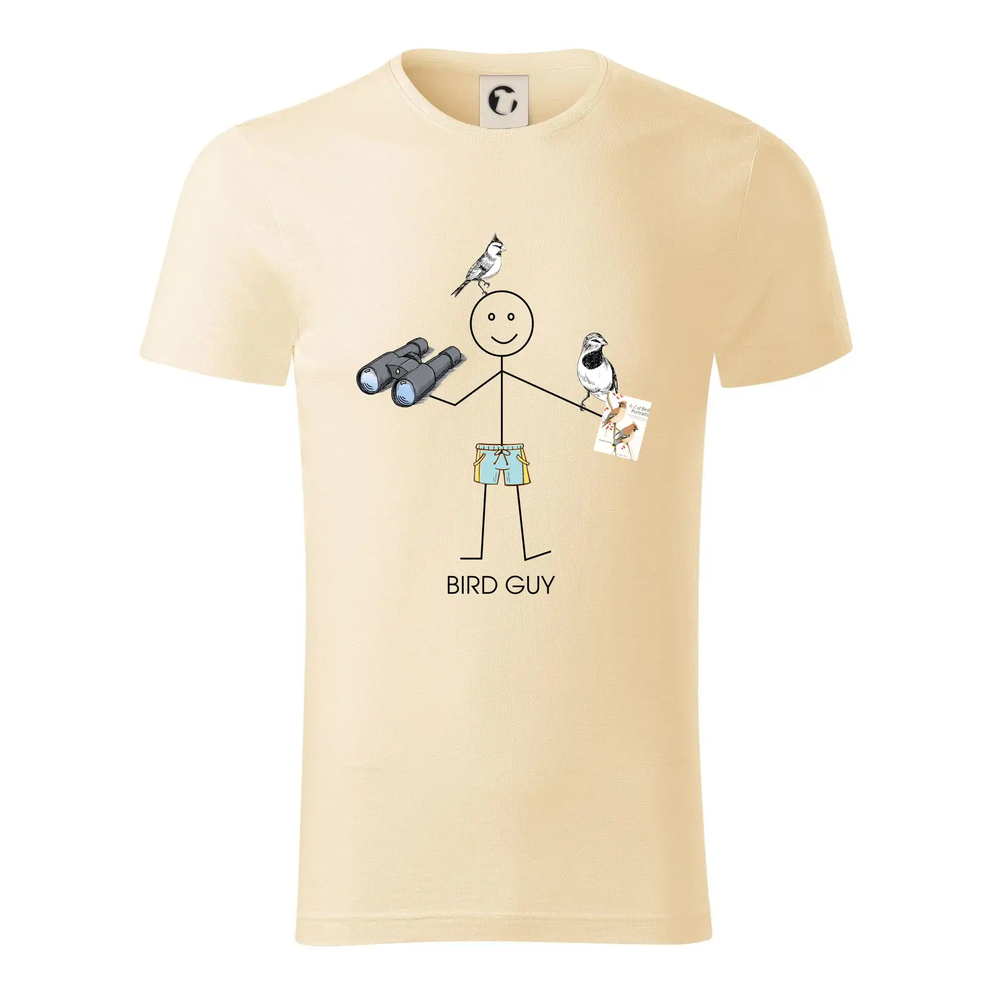 Tričko s motívmi vtákov - Bird guy - Tričko z organickej bavlny